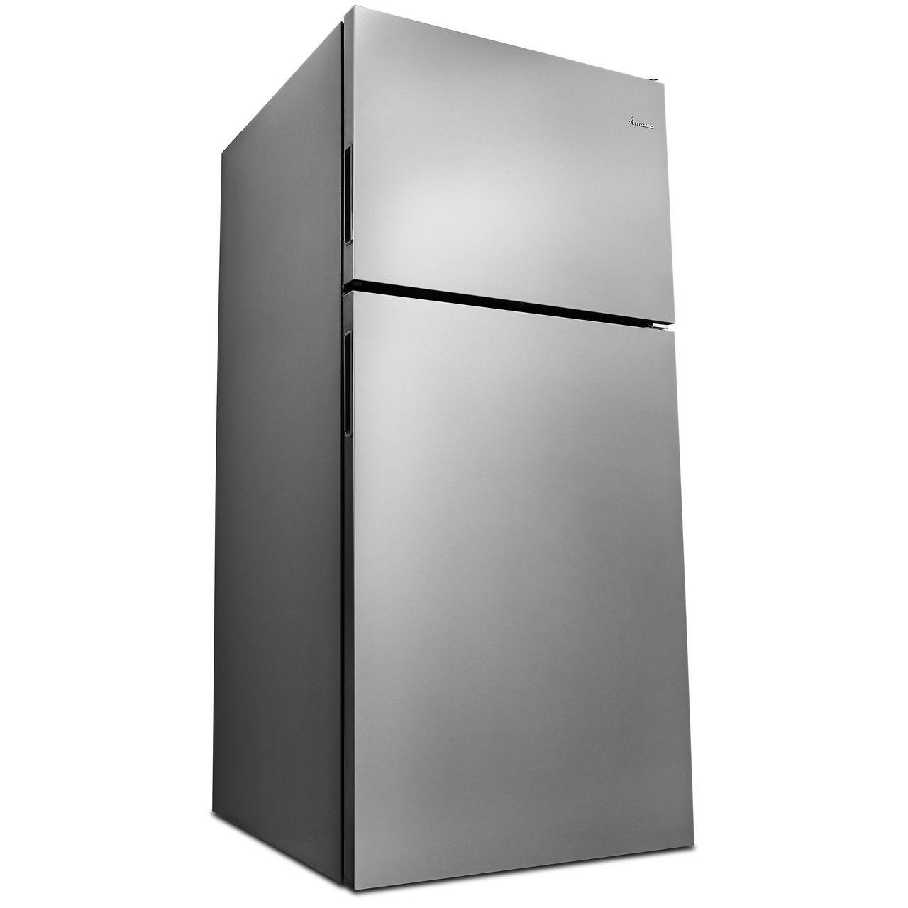Amana 30 Inch 18 cu.ft Top Mount Freezer Refrigerator - Energy Efficient, Spacious Design for Kitchens & Home Use - Perfect for Families & Small Restaurants