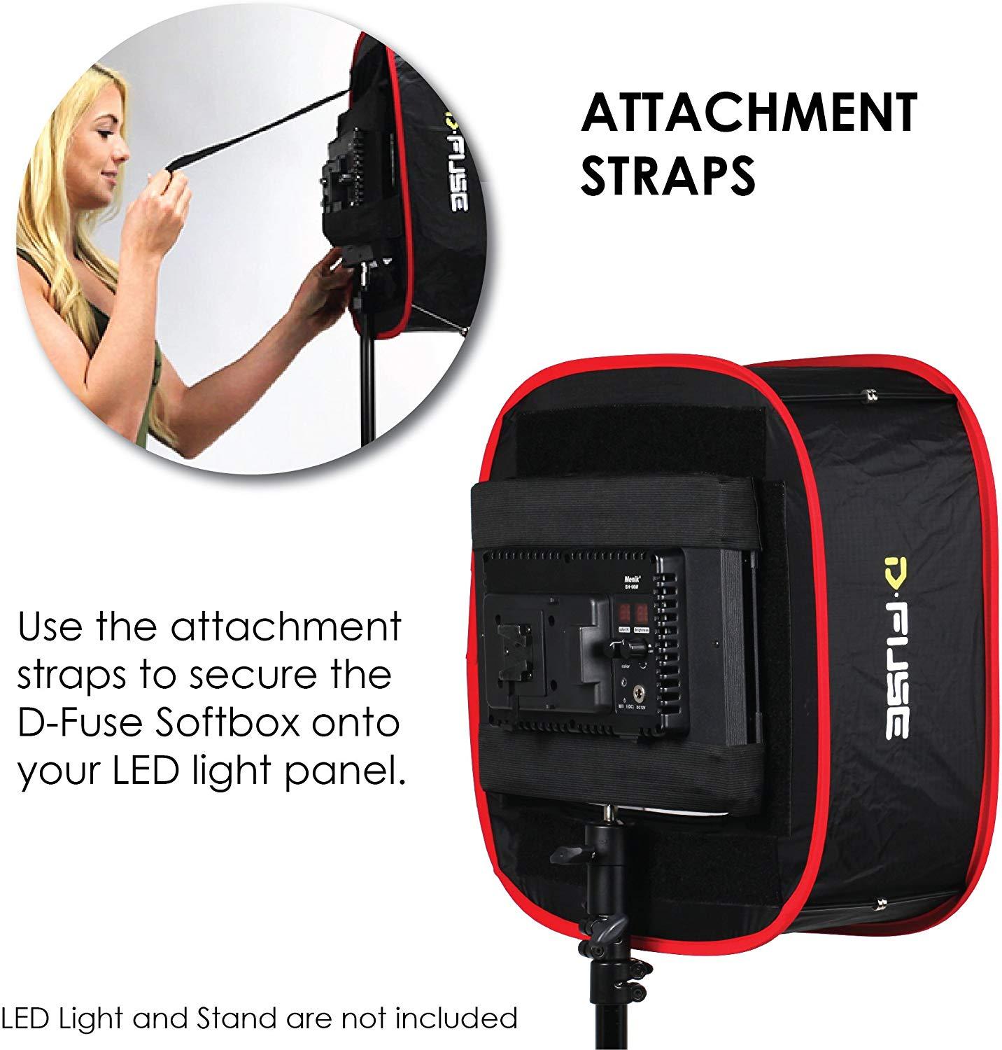 Aputure Amaran 528 672 LED Panel D Fuse DF 1A Collapsible Softbox - Professional Photography Lighting Diffuser for Studio, Portrait, and Video Production