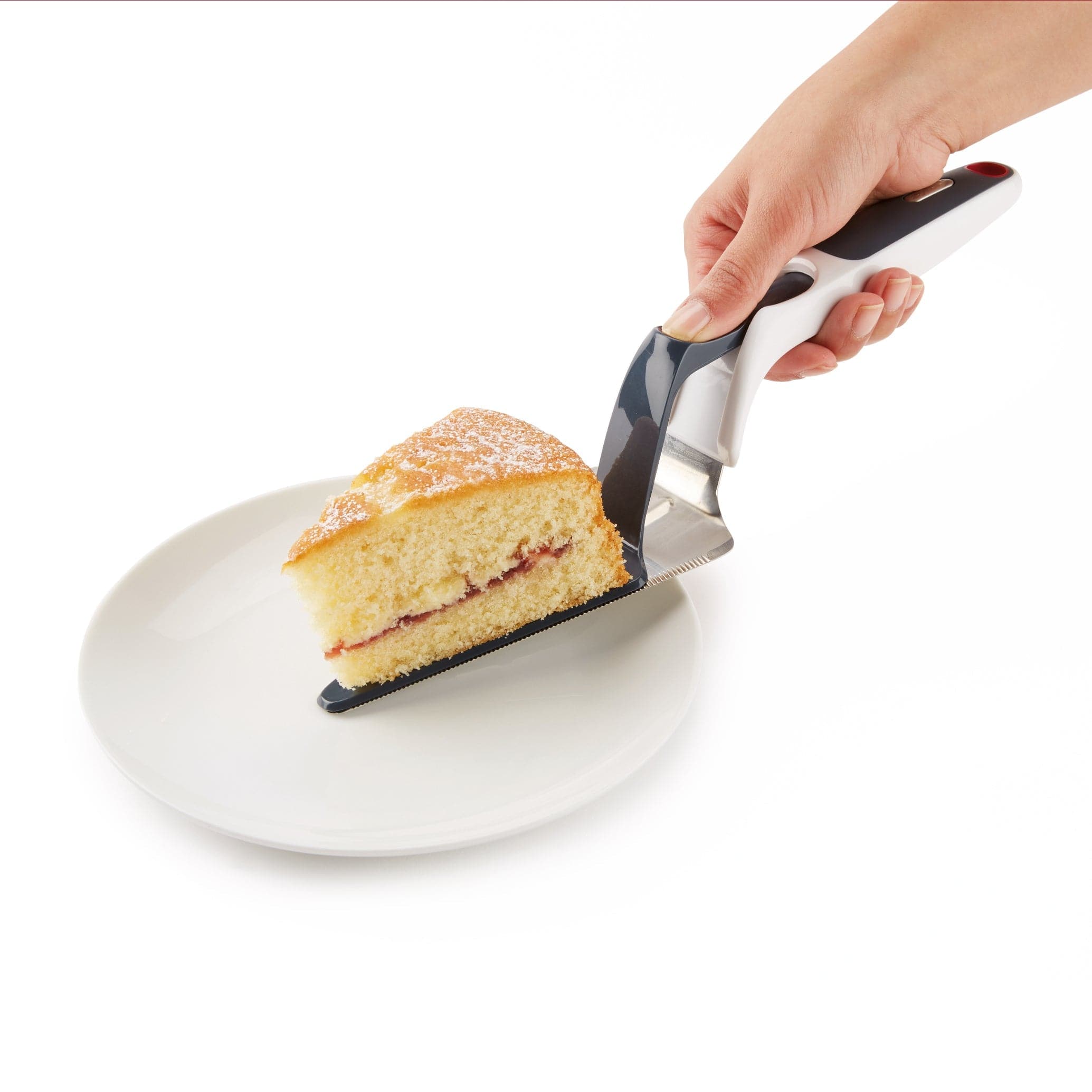 Zyliss Easy Slice Cake Server - Stainless Steel Cake Knife with Ergonomic Handle for Effortless Cutting - Perfect for Birthday Parties, Wedding Cakes & Dessert Serving