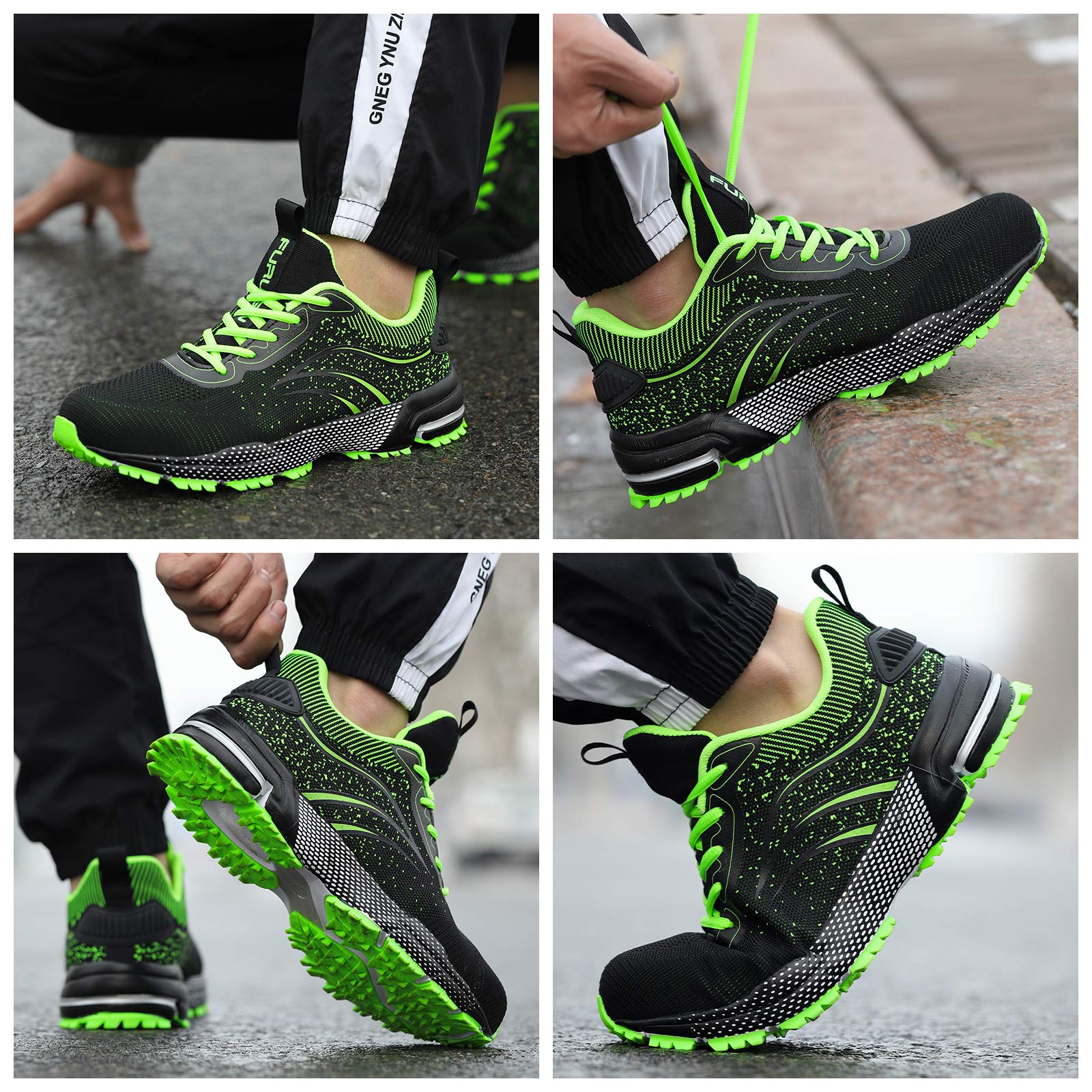 Steel Toe Shoes for Men & Women - Lightweight Safety Work Sneakers with Comfortable Steel Toe for Warehouse & Industrial Use | Durable & OSHA Compliant for Construction, Factory & Outdoor Work