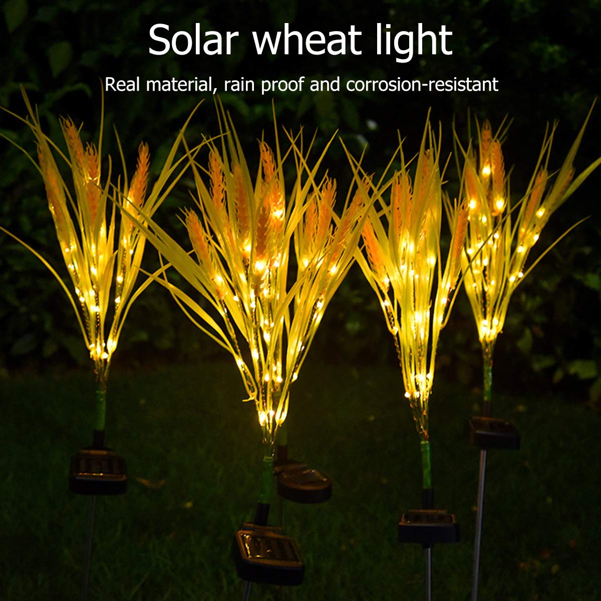 OSALADI 2-Pack Solar Landscape Lights - Waterproof Outdoor LED Spotlights for Garden, Pathway & Sidewalk Lighting | Weather-Resistant Solar Powered Ground Lights for Yard, Driveway & Patio Decor
