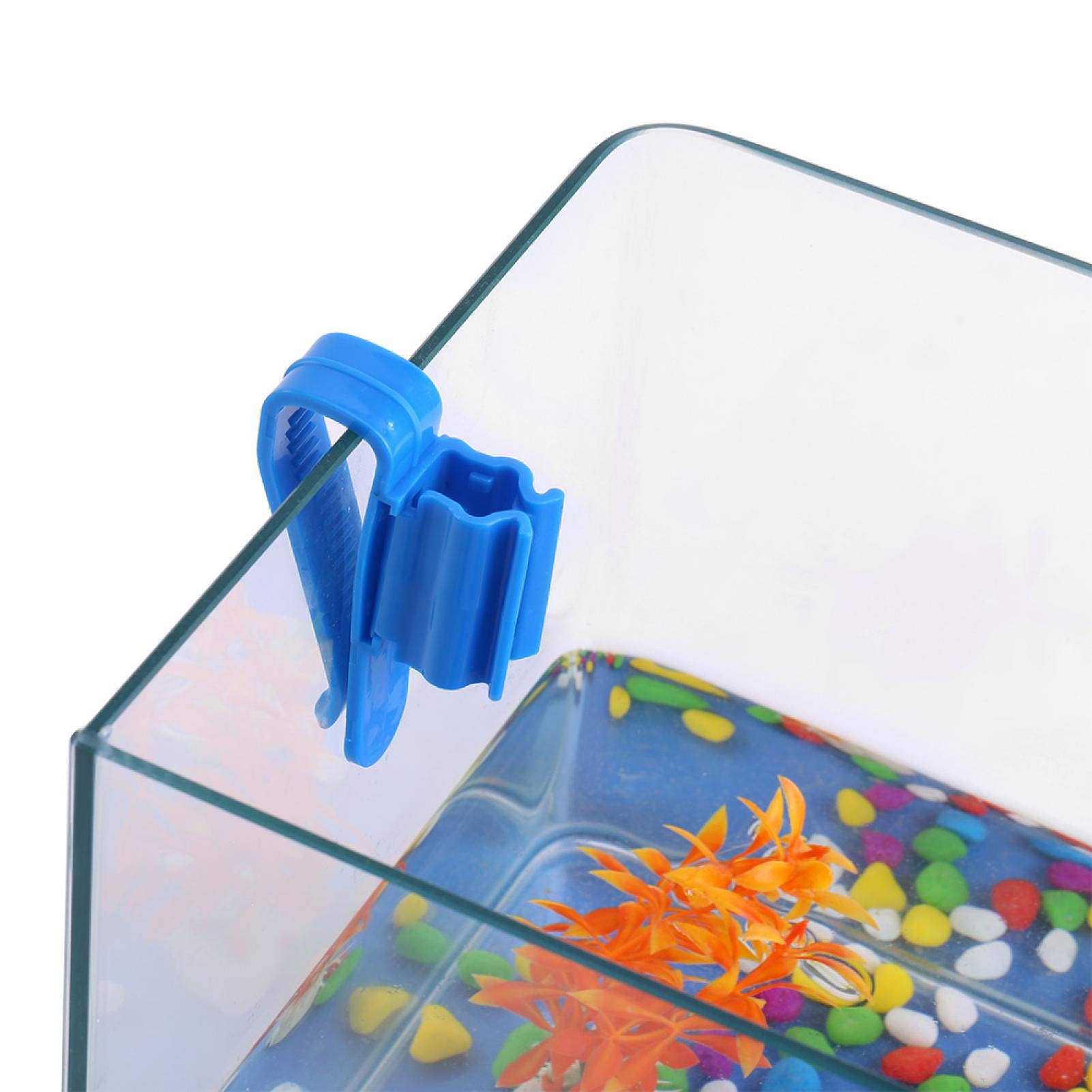 Greensen 2Pcs Adjustable Plastic Water Pipe Clamps - Multi-Purpose Hose Holder for Fish Tanks, Aquariums & Hydroponics | Secure Tube Mounting Solution for Home & Garden Use