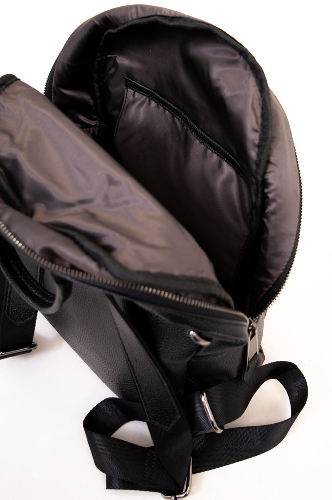 Premium Classic Leather Backpack 7929 - Stylish & Durable Black Backpack for Men & Women - Perfect for Work, Travel & School