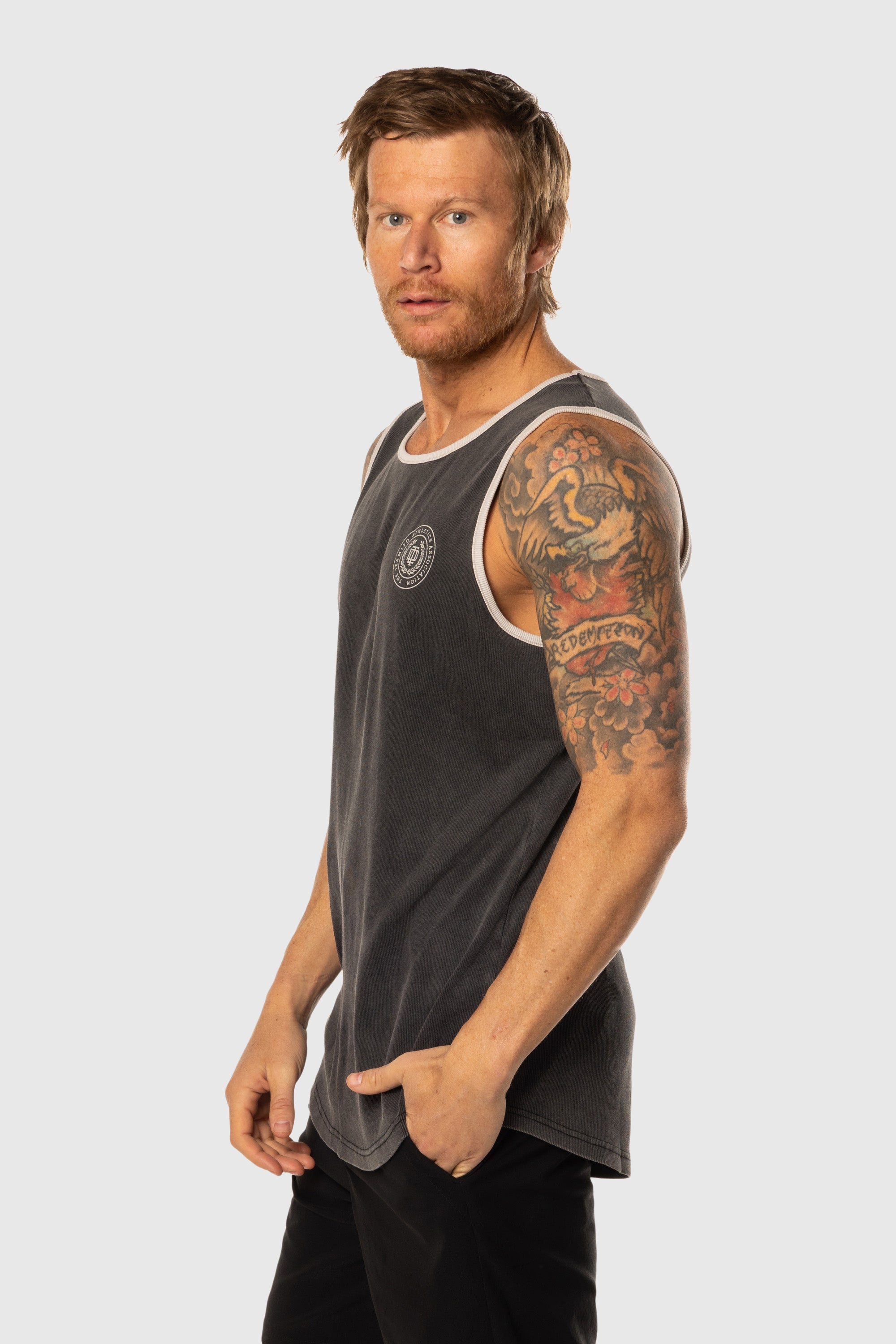 Black Ringer Tank Top for Women - Stylish Casual & Layering Essential for Everyday Wear