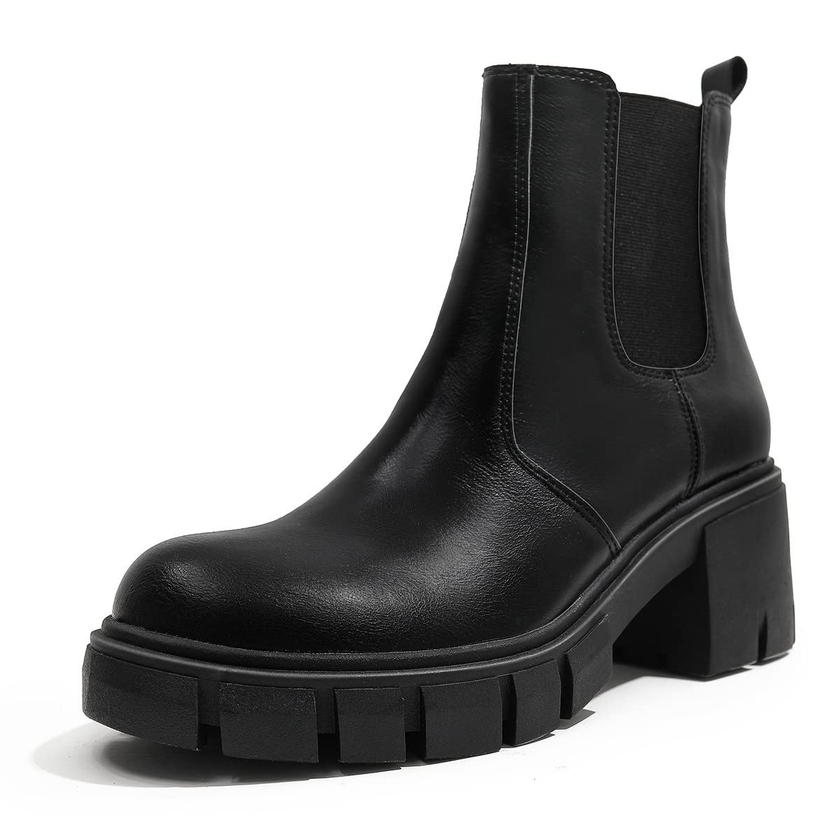 Stylish Women's Combat Boots - Chunky Heel Ankle Booties with Platform Sole | Perfect for Streetwear, Fall Fashion & Everyday Wear