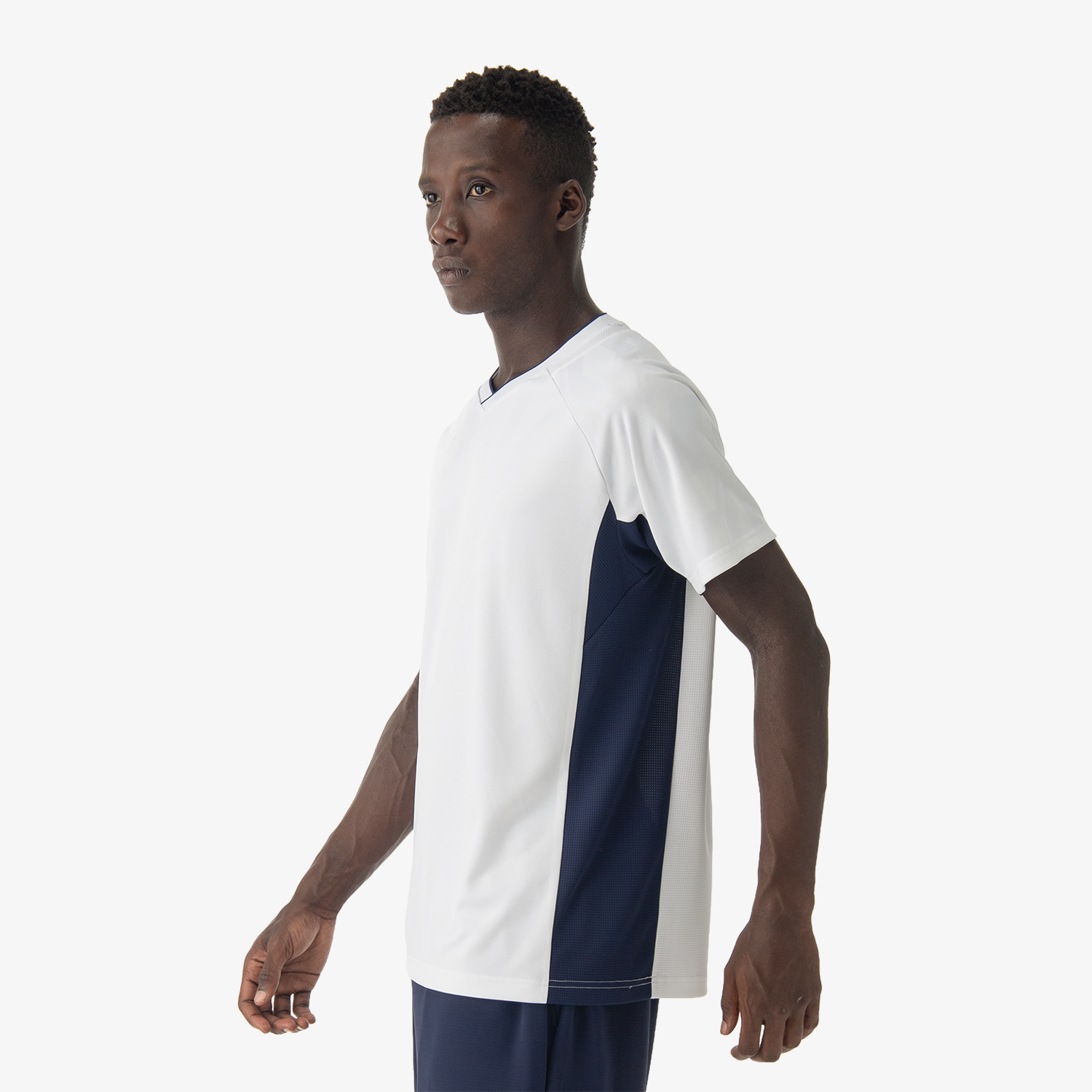 Yonex Men's Crew Neck Performance Tennis Shirt 10632 - Moisture Wicking, Breathable White Tee for Tennis, Golf & Casual Wear
