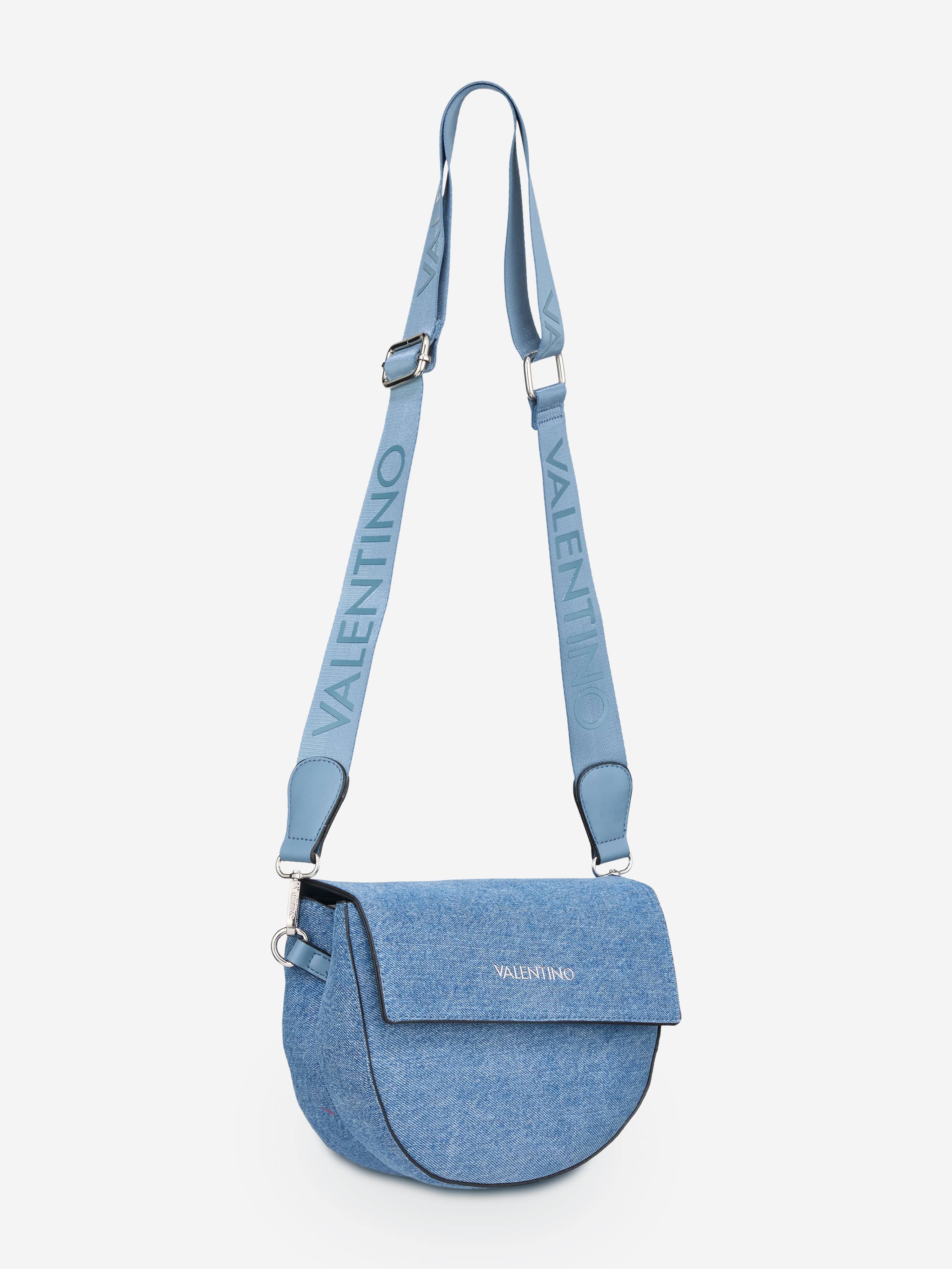 Bigs Denim Flap Bag in Blue (24.5cm) - Stylish Crossbody Purse for Women, Perfect for Daily Use, Travel & Shopping