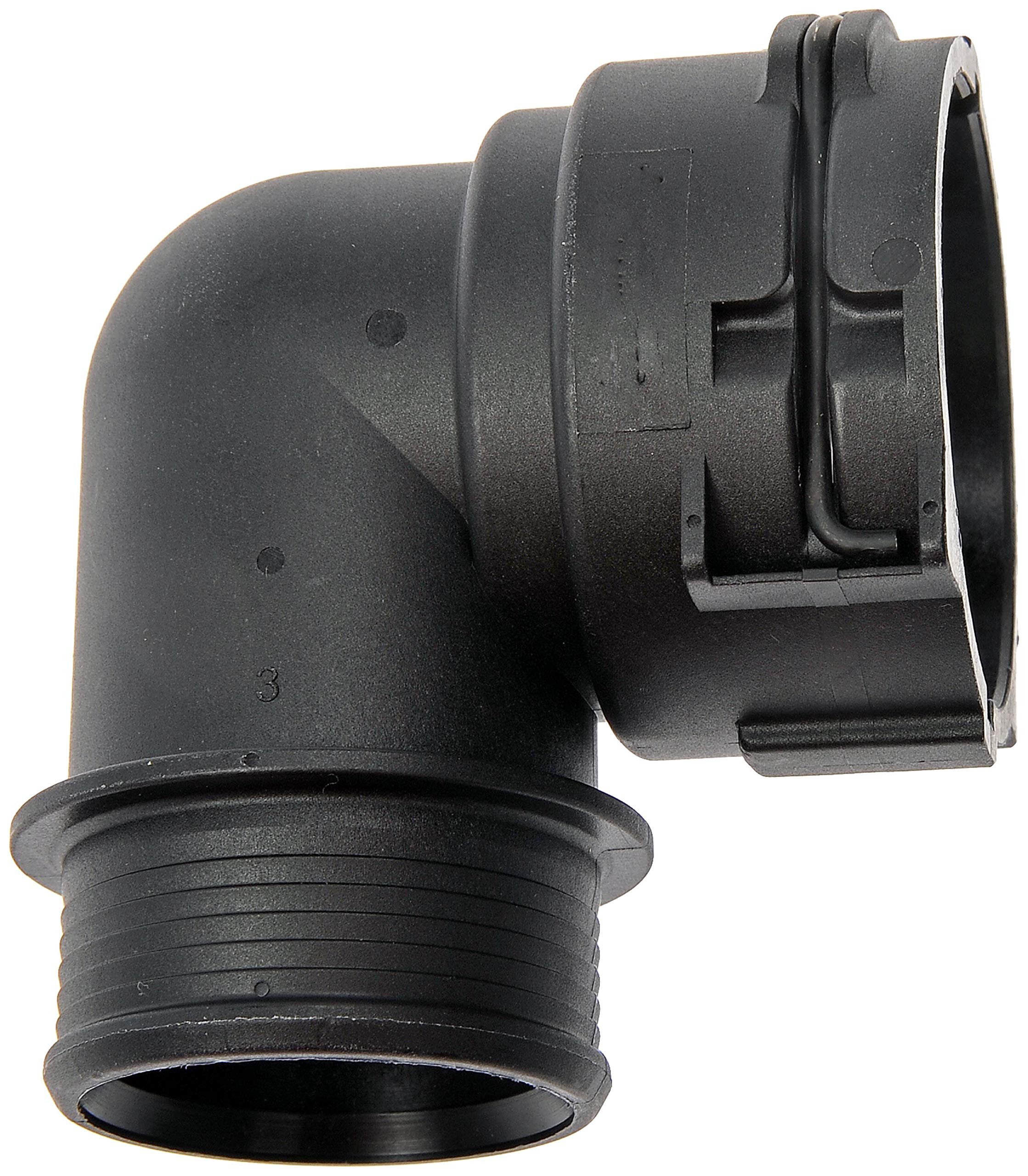 Dorman 800-317 32mm ID Heater Hose Connector - 90 Degree Elbow Barbed Fitting for Automotive Cooling Systems - Perfect for Radiator, Heater Core & AC Repair
