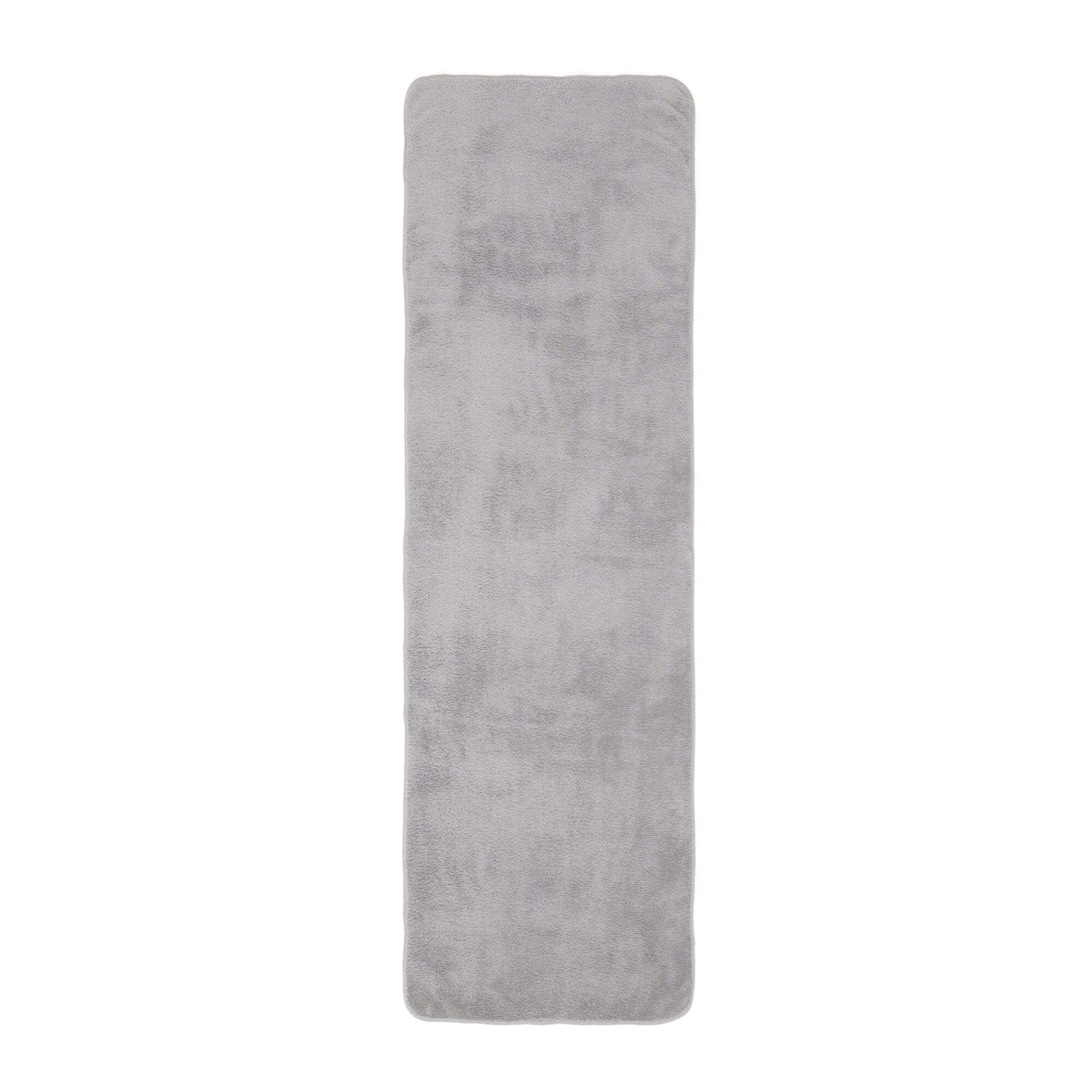 Premium Microfiber Face & Mini Bath Towel Set - Soft, Absorbent & Quick-Drying - Grey (2-Pack) - Perfect for Gym, Travel & Spa Days