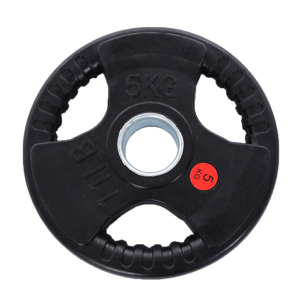 1-5LB Olympic Weight Plates Set - 2 Inch Standard Dumbbell & Barbell Plates for Strength Training - Perfect for Home Gym, CrossFit, Powerlifting & Weightlifting Workouts (Black, 1LB/2LB/3LB/5LB)