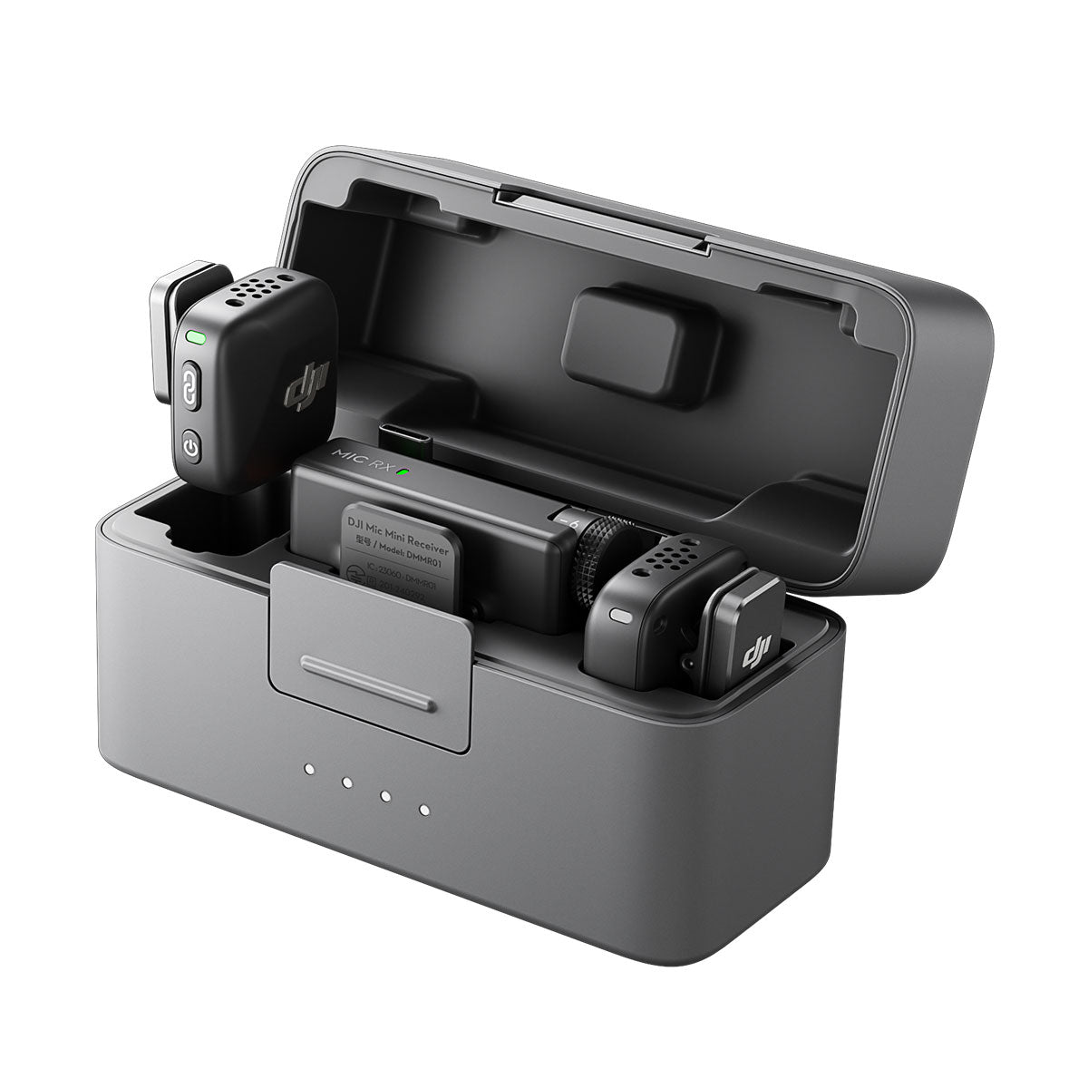 DJI Mic Mini 2-Person Wireless Microphone System for Vlogging, YouTube & Live Streaming - Compact Lavalier Mic with Noise Reduction for Content Creators