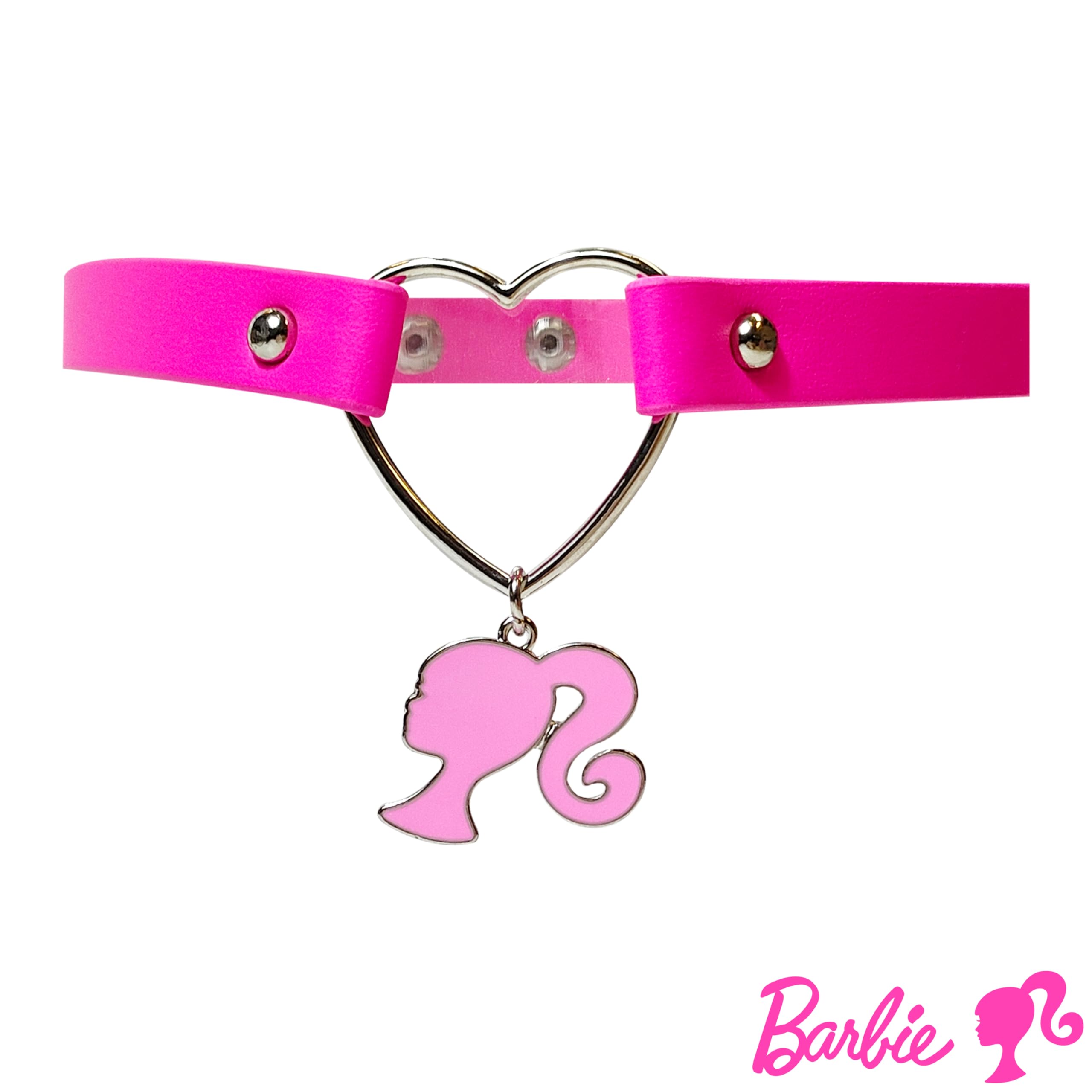 LUV HER Adjustable Leather-like Choker Necklace for Women & Girls with Charm - Stylish Costume Jewelry for Outfits, Ages 4+ | Perfect for Parties, Halloween & Everyday Fashion Accessories