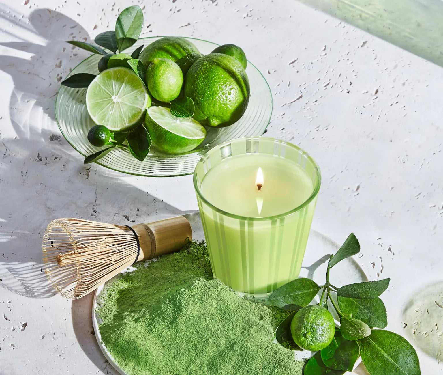 Nest Lime Zest & Matcha Scented Candle - Aromatherapy for Relaxation, Yoga & Home Decor | Fresh Citrus Green Tea Fragrance