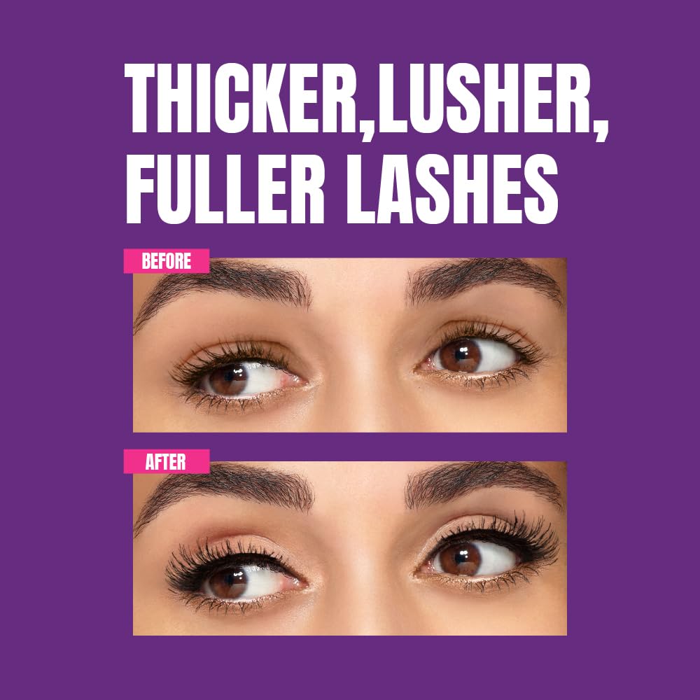 Elle18 Eyedrama Volumizing Mascara 11ml - Black Waterproof Lengthening Mascara for Dramatic Lashes | Perfect for Daytime Office Look & Night Out Makeup