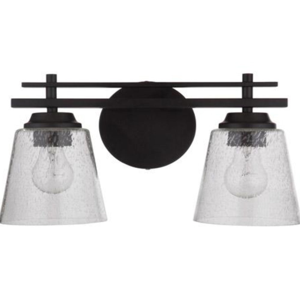 Sutton 2-Light Bathroom Vanity Light Fixture - Modern LED Wall Sconce for Makeup Mirror Lighting, Bedroom & Dressing Room Decor