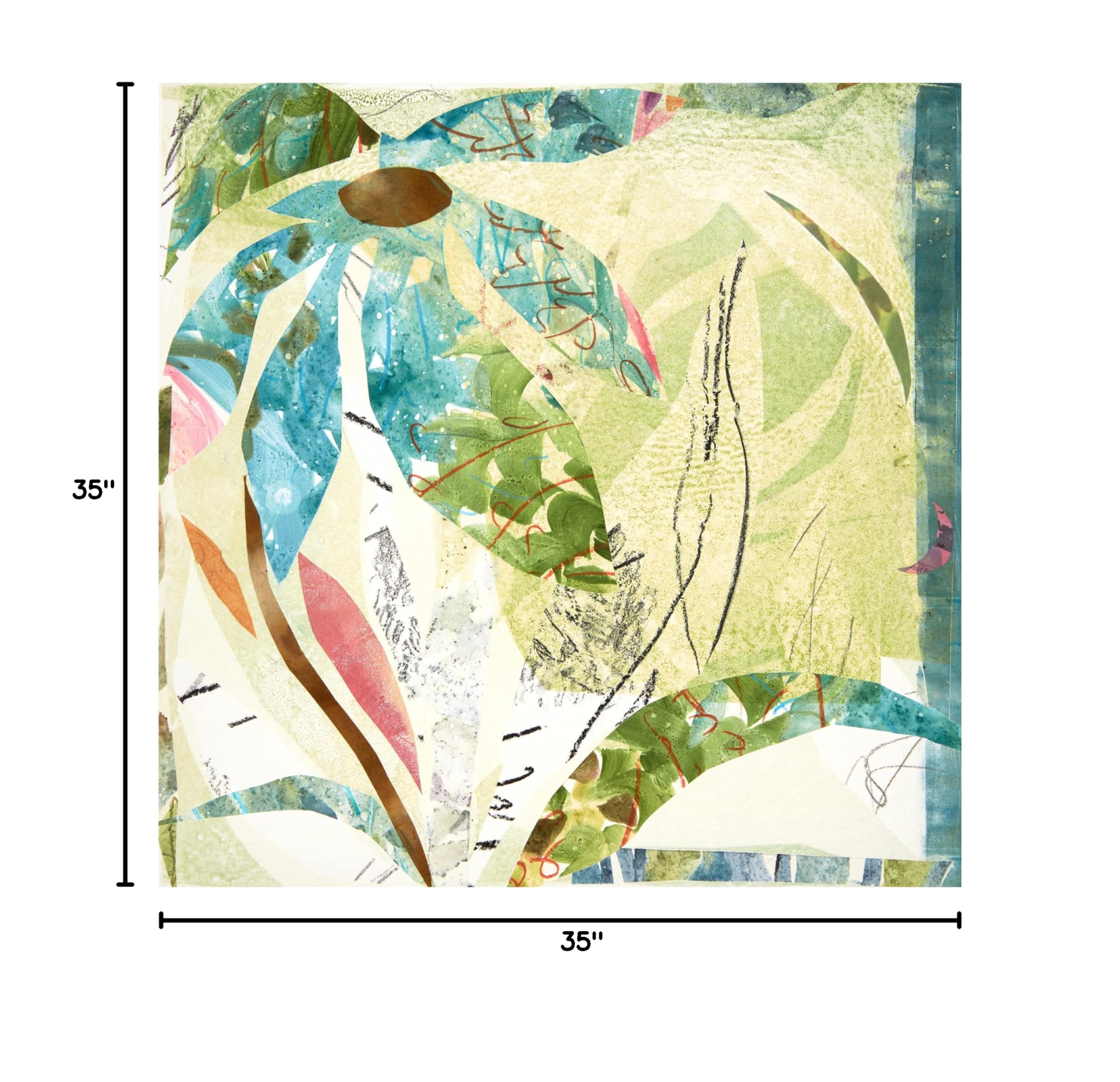 Trademark Fine Art 'Largo' Canvas Wall Art by Cynthia MacCollum - Modern Abstract Painting for Living Room, Bedroom & Office Decor
