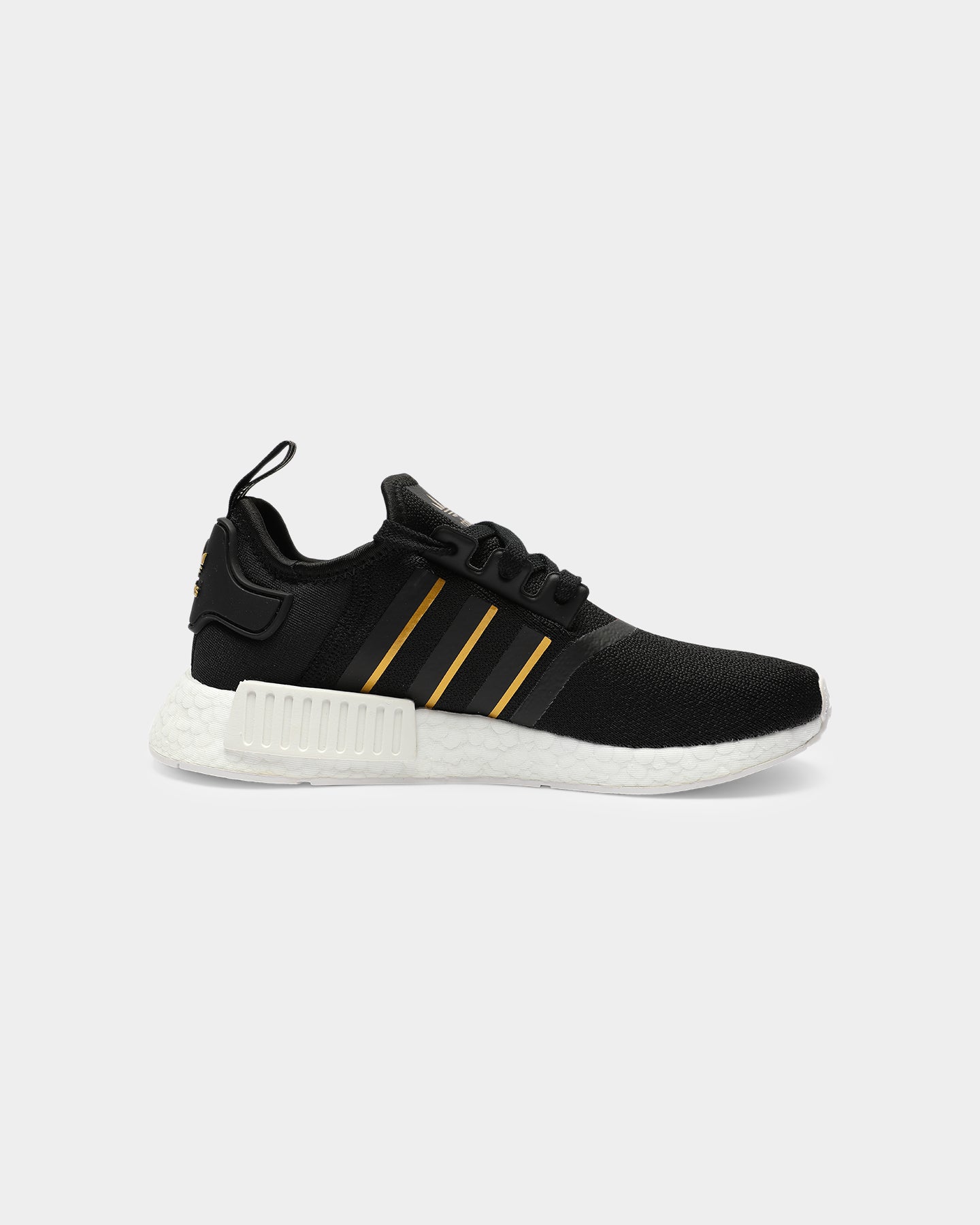 Adidas Women's NMD_R1 Running Shoes - Black Gold White Colorway | Lightweight Comfortable Sneakers for Women | Perfect for Gym, Jogging & Casual Wear