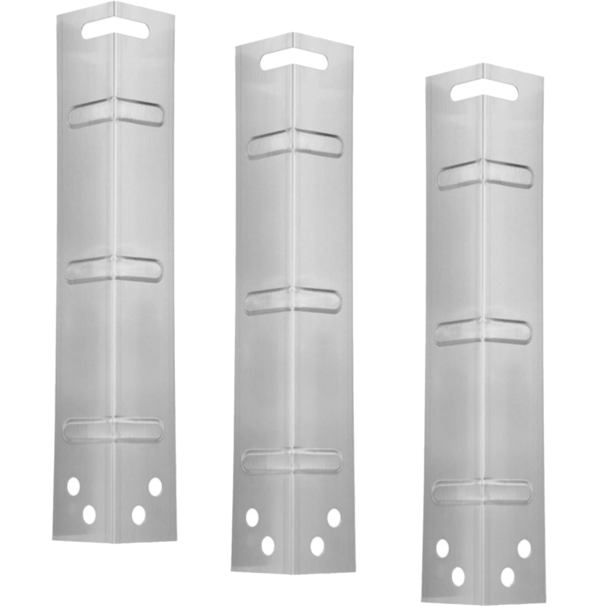 3-Piece Stainless Steel Heat Plates for 3-Burner Walmart Expert Grill - Durable Replacement Parts for Outdoor BBQ, Camping & Backyard Cooking