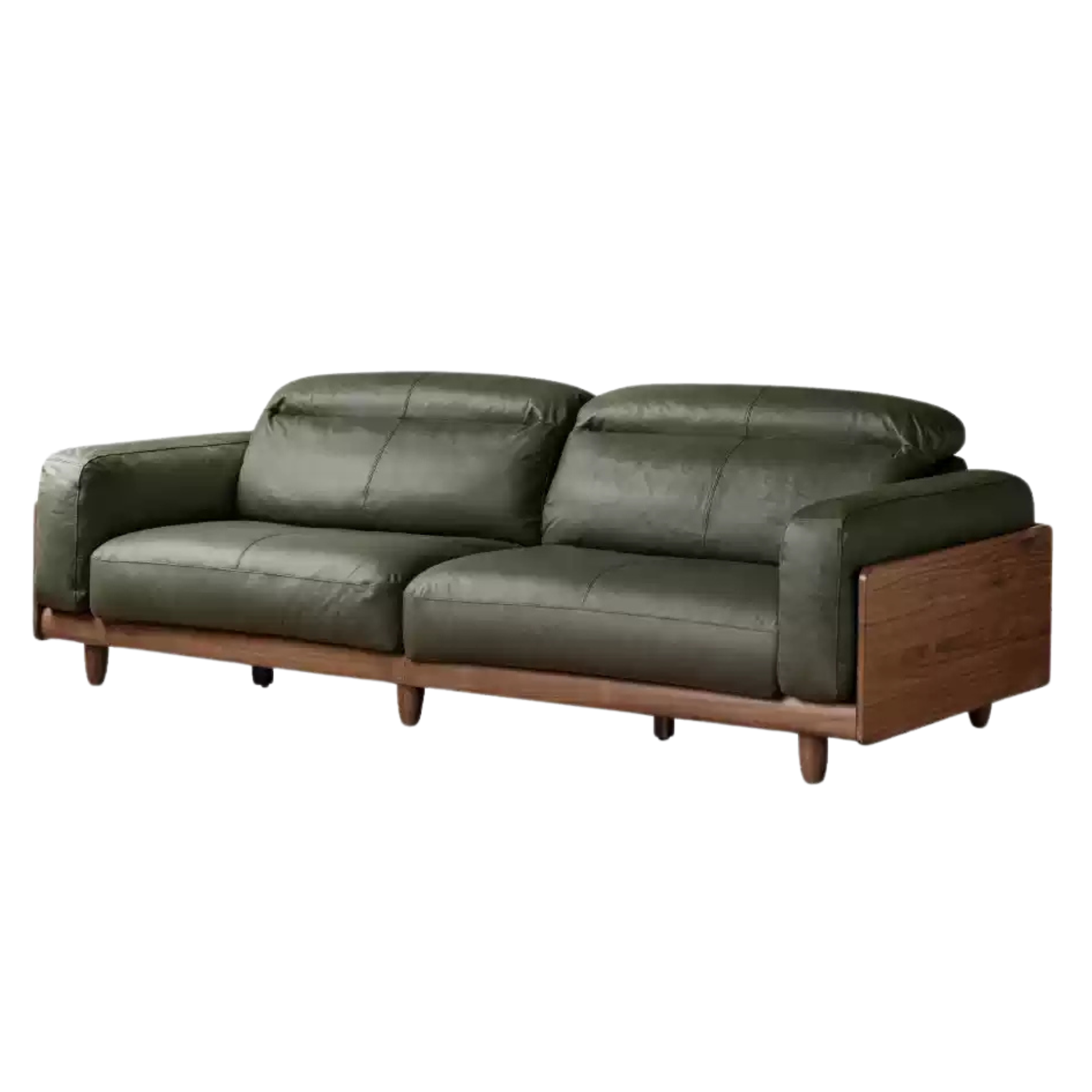 127.9x42.1x31.4 inch / 325.6x107x80cm / dark green color / sofa