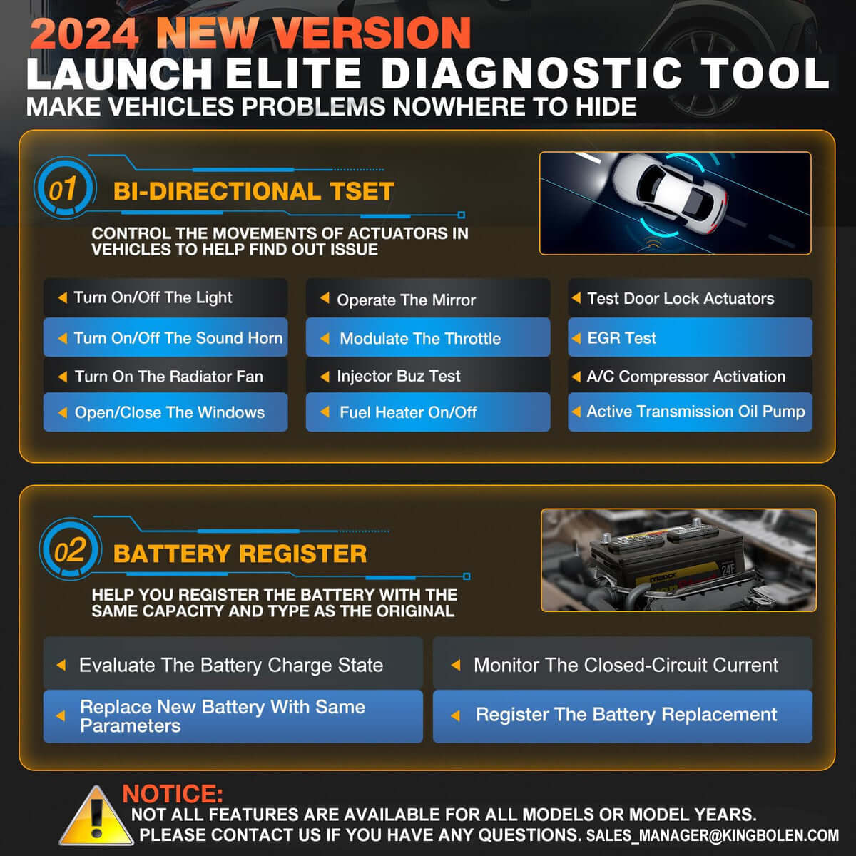 LAUNCH X431 Creader Elite OBD2 Scanner for Land Rover & Jaguar - Bidirectional Diagnostic Tool, Full System Code Reader | Car Engine & Transmission Scan for DIY & Professional Use