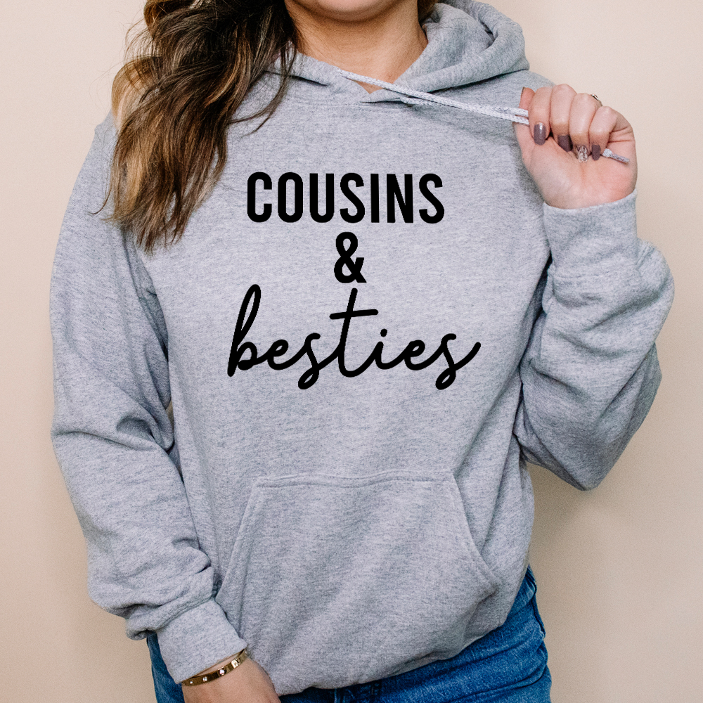 Cousins & Besties Matching Hoodies for Adults - MRK X Collection | Perfect for Family Outings, Friends Gatherings & Casual Wear