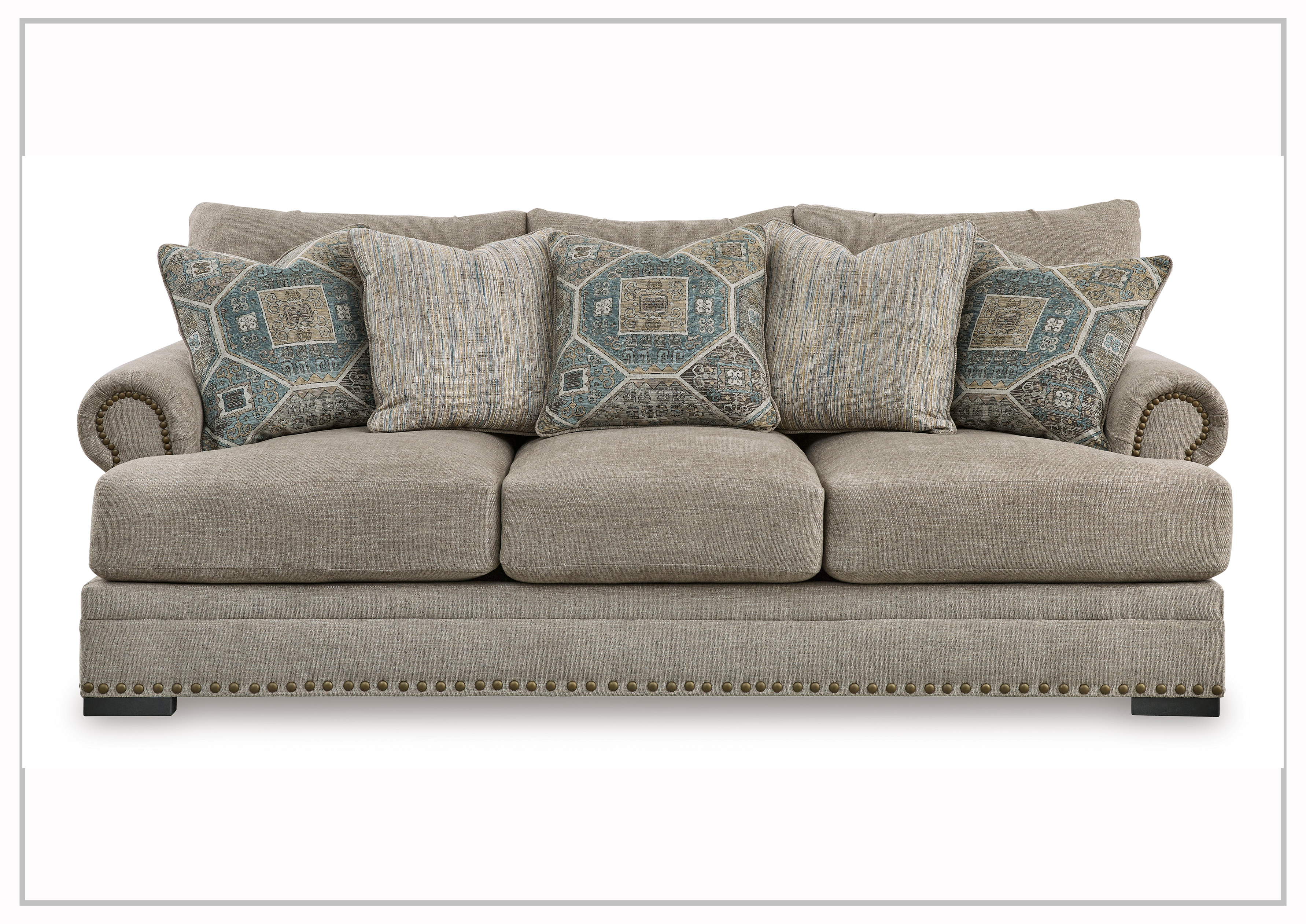 Galeshire 3-Seater Fabric Sofa - Comfortable Modern Living Room Couch for Small Spaces, Apartments & Cozy Homes | Perfect for Relaxing, Entertaining & Movie Nights