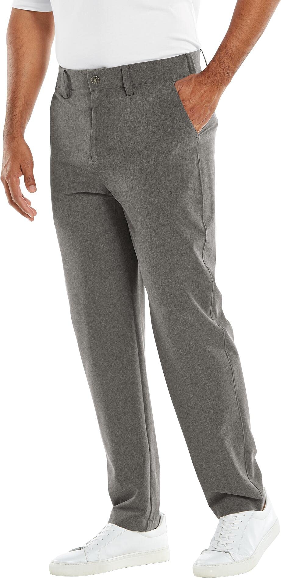 Coolibar UPF 50+ Men's Avalos Travel Pants - Sun Protective Lightweight Quick-Dry Hiking Pants for Outdoor Adventures, Beach, and Travel