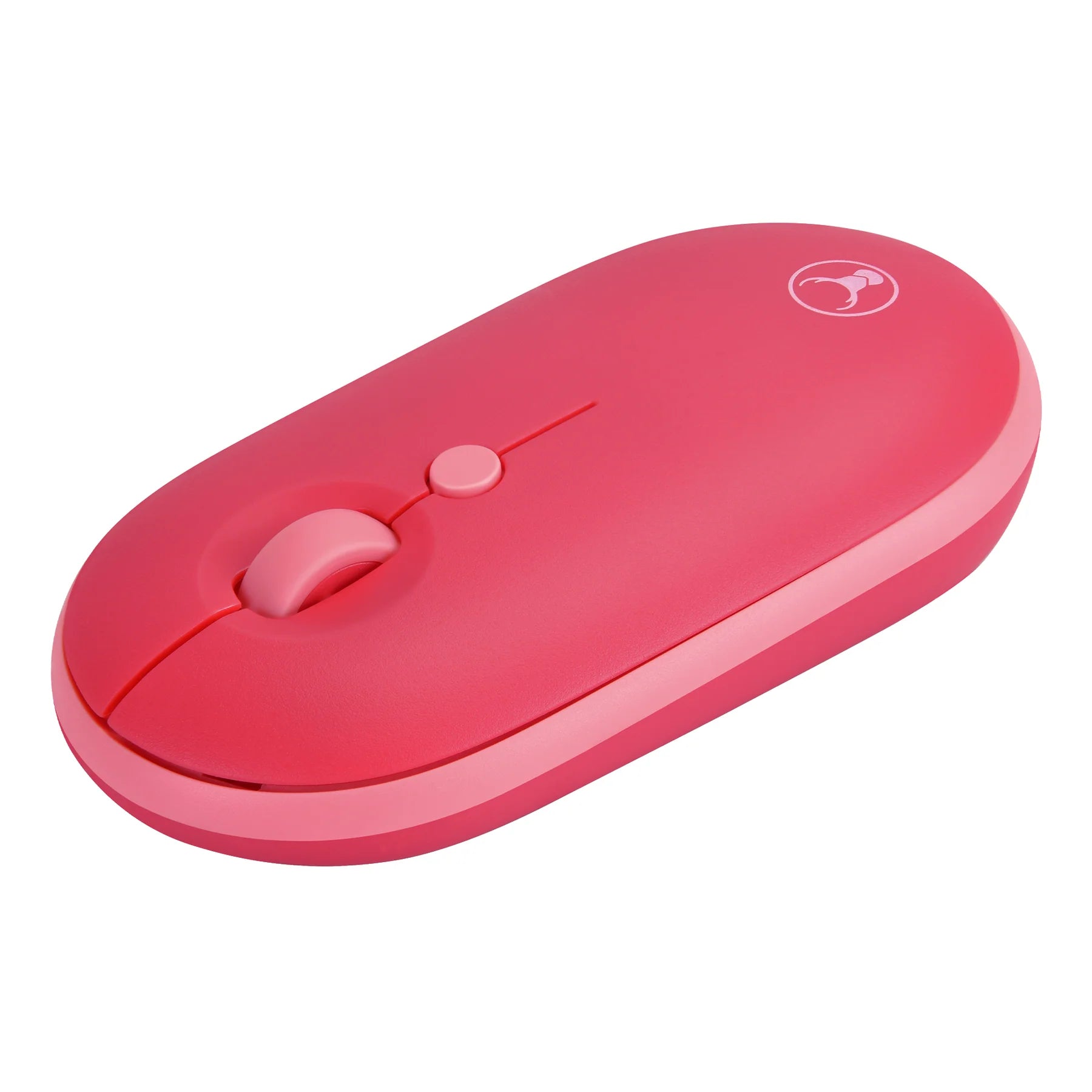 Bonelk KM 383 Wireless Keyboard and Mouse Combo - 2.4GHz USB, Quiet Click, Ergonomic Design (Red) - Perfect for Office, Home, and Gaming Use
