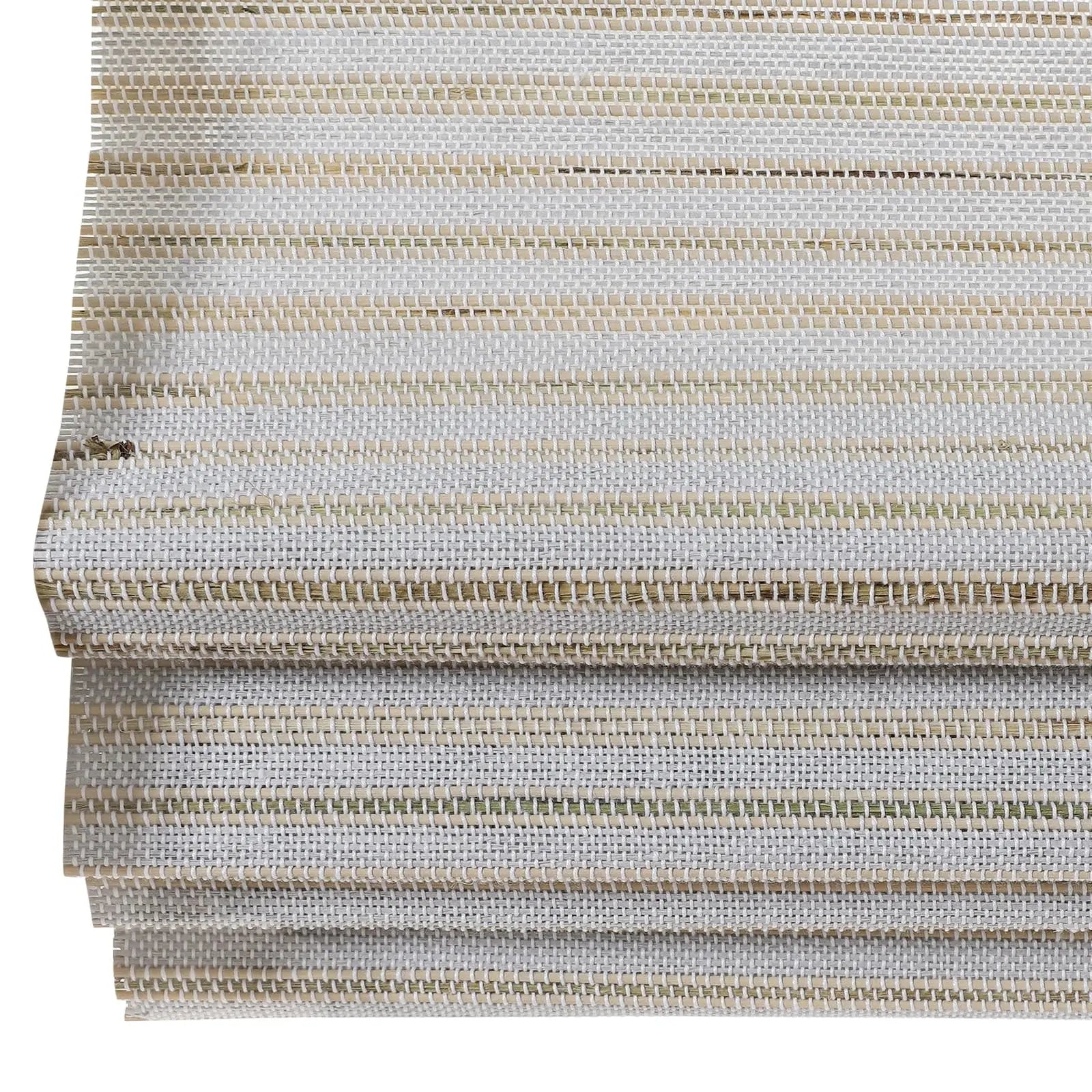 Natural Bamboo Woven Window Shade - Birch White | Eco-Friendly Roller Blind for Living Room, Bedroom & Office