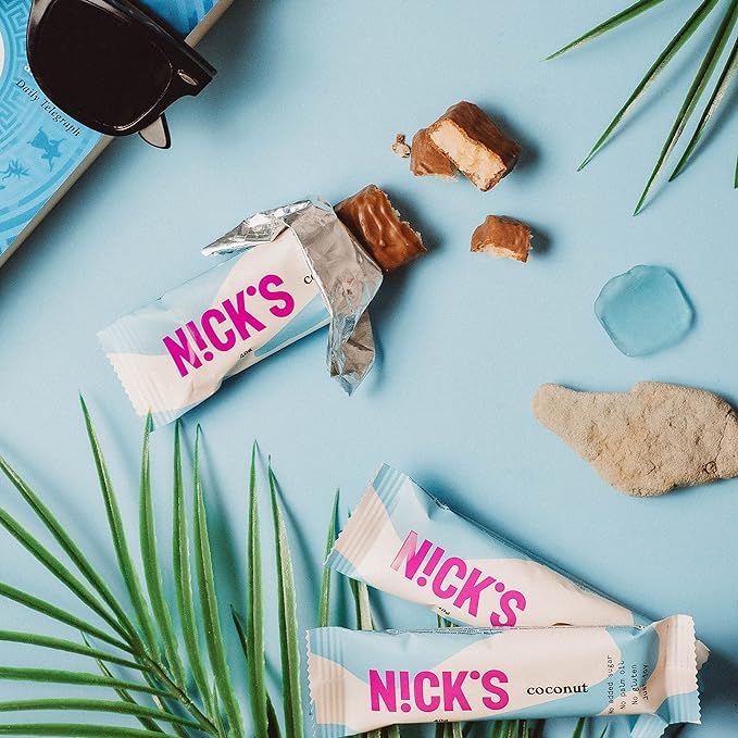 Keto Chocolate Candy Bars - Sugar Free, Gluten Free, Low Carb Snacks for Weight Loss & Energy Boost