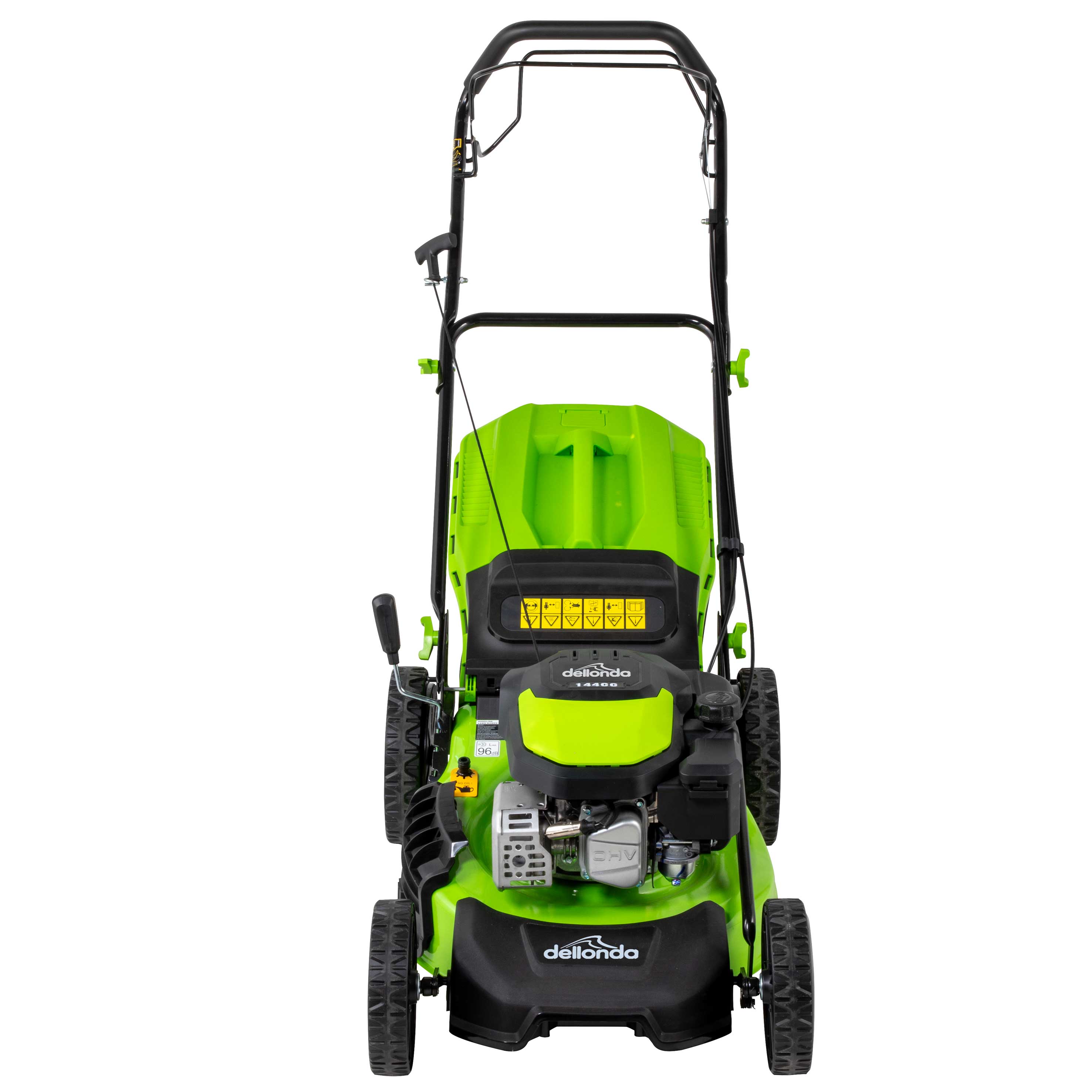 **18-Inch 46cm 144cc Self-Propelled Gas Lawn Mower - 4-Stroke DG101 - Ideal for Medium to Large Yards & Tough Grass Cutting**