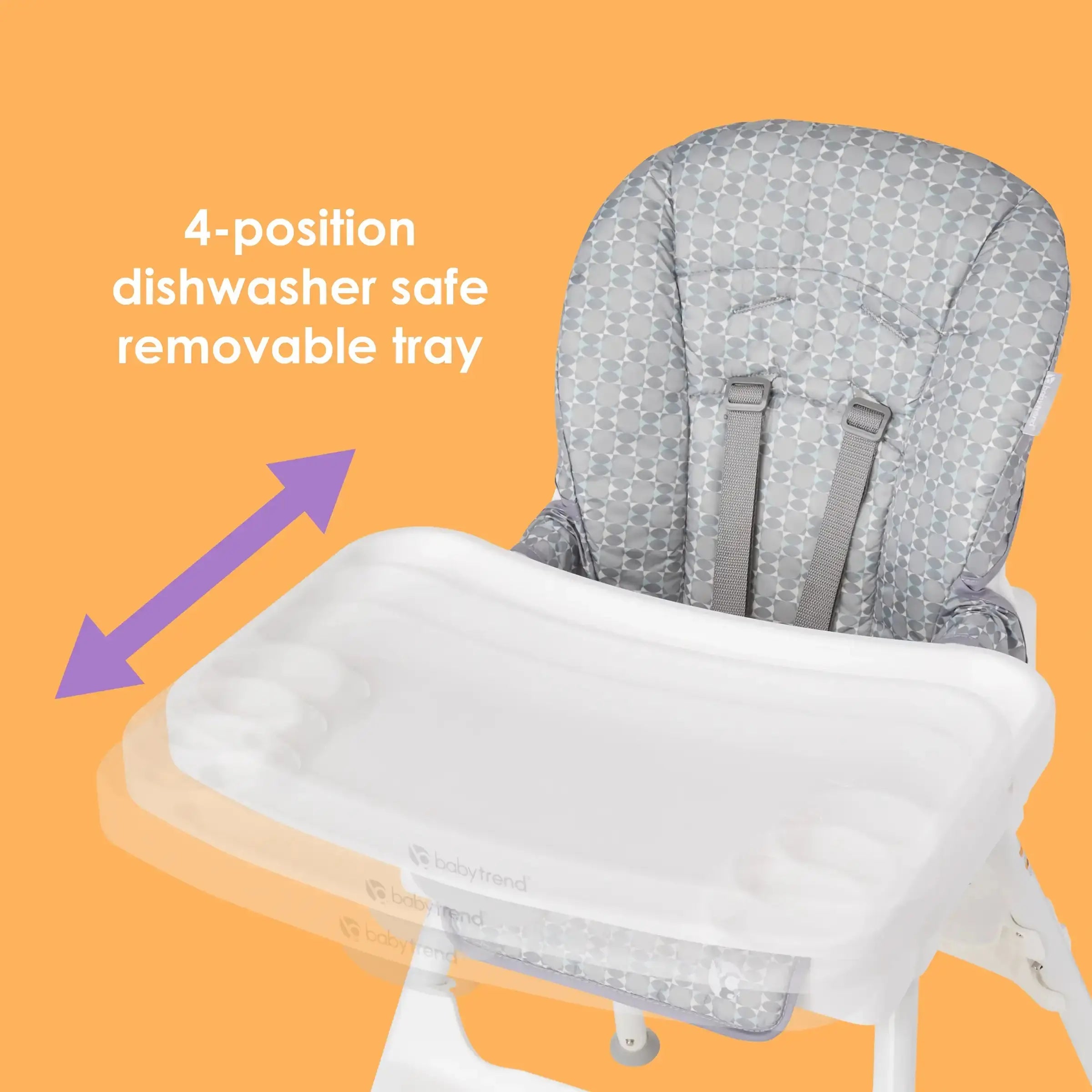 Adapt 4-in-1 Convertible High Chair to Toddler Chair - Retro Grey (Meijer Exclusive) - Perfect for Dining, Playtime & Learning Activities