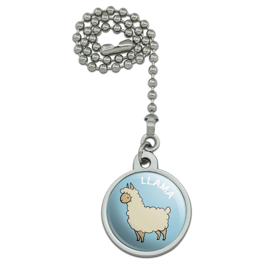 Llama Cartoon Ceiling Fan Pull Chain - Decorative Light Switch Accessory for Kids Room, Nursery & Playroom - Fun Animal Themed Home Decor