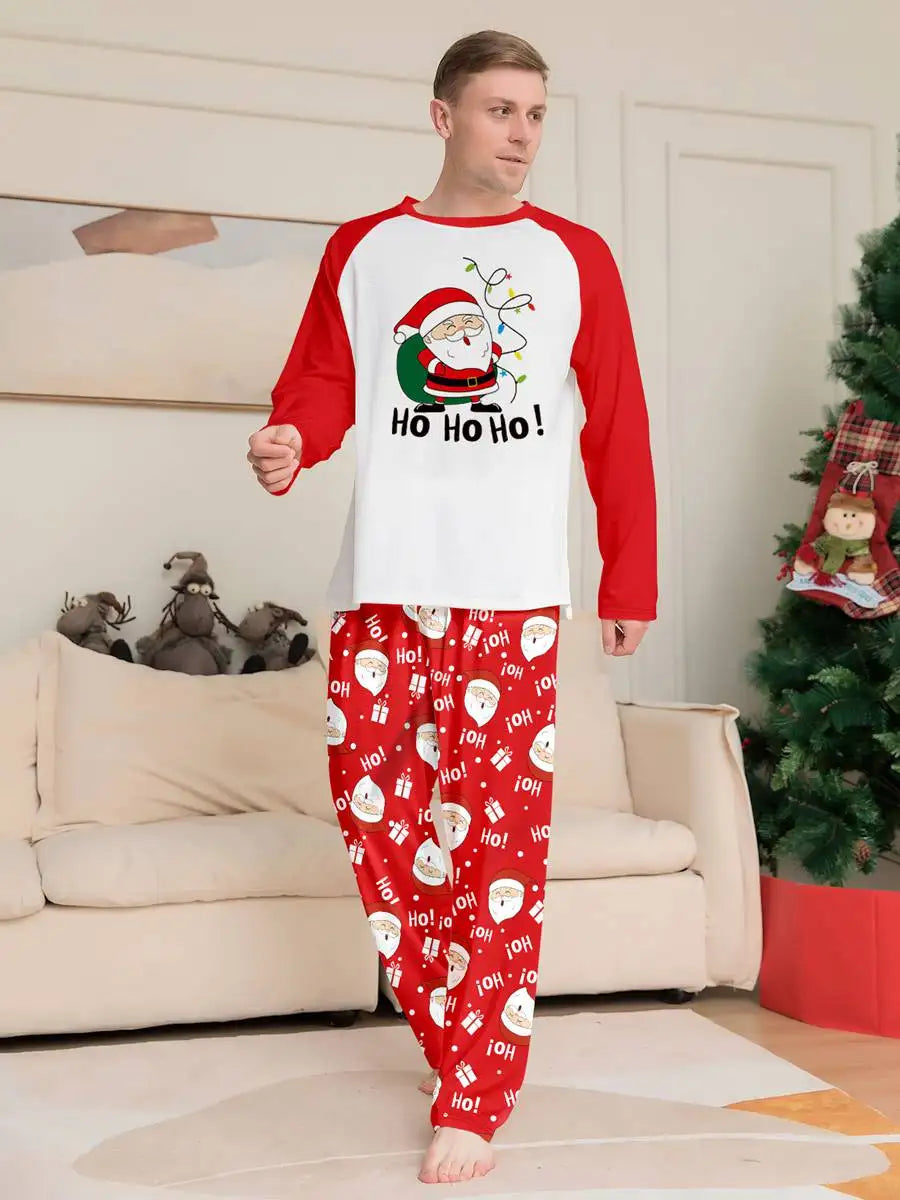 Santa Claus Family Matching Christmas Pajamas Sets - Cozy Holiday Sleepwear for Kids & Adults - Perfect for Christmas Morning & Family Photos
