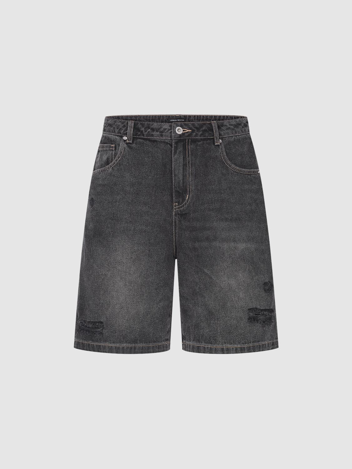Stylish Women's High Waist Denim Shorts - UMM850048 | Trendy Distressed Denim Cutoffs for Summer Outfits & Casual Wear