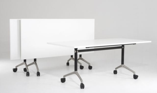 ACROSS Flip Top Folding Table - Space Saving & Portable for Home, Office, and Outdoor Use