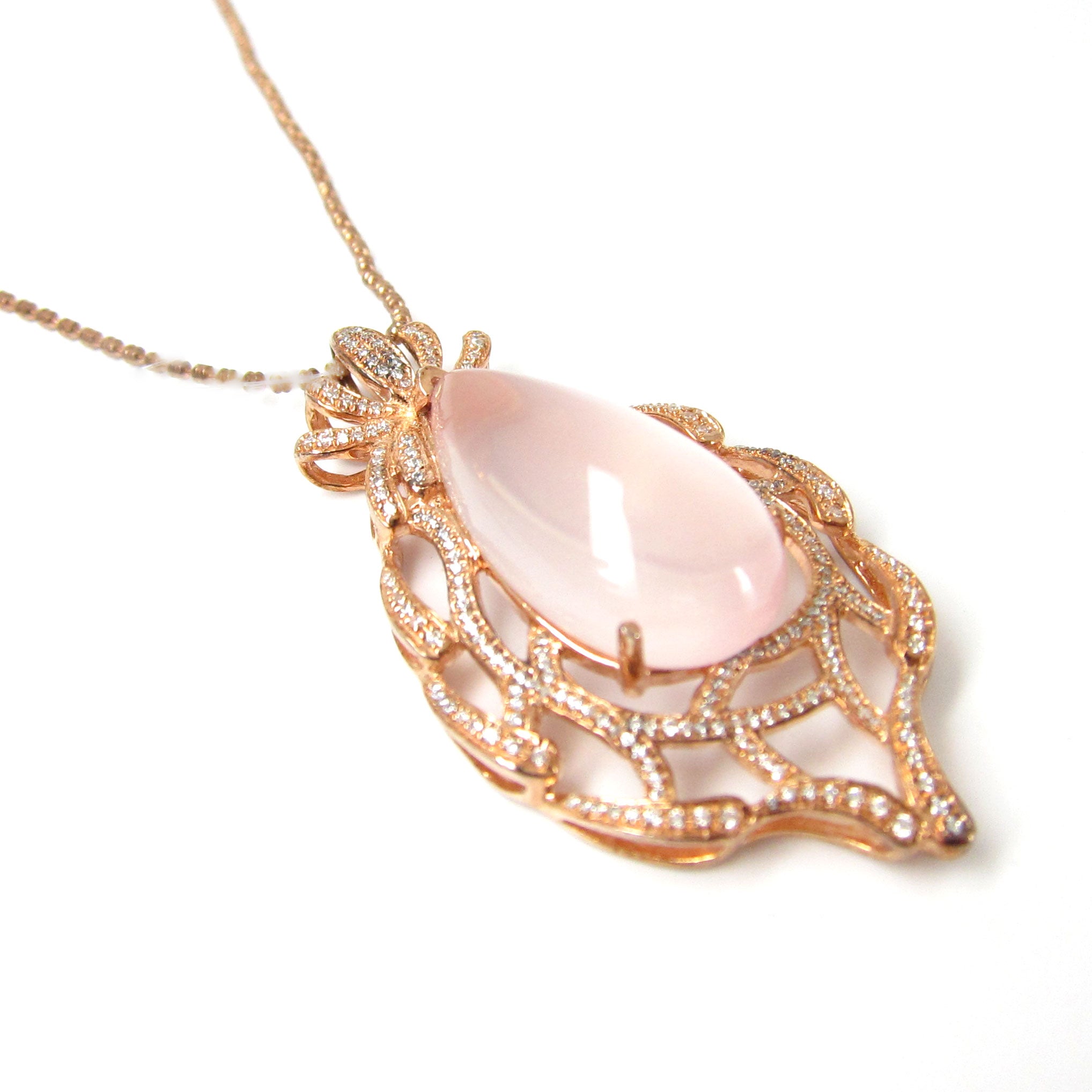 925 Sterling Silver Rose Quartz Pendant Necklace - Elegant Healing Crystal Jewelry for Women, Gift for Her | Perfect for Valentine's Day, Anniversary & Spiritual Healing