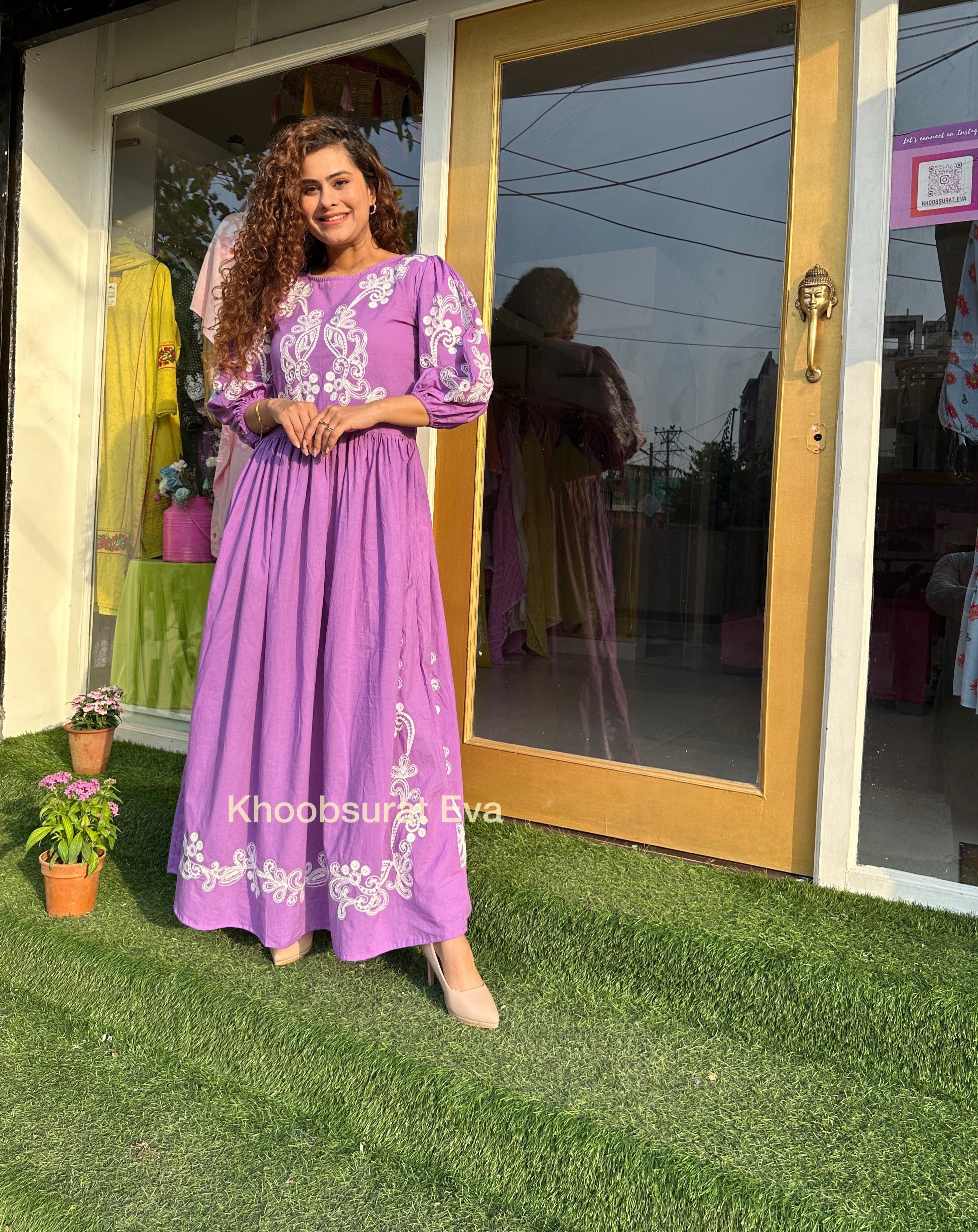 Elegant Purple Summer Dress for Women - Perfect for Beach Parties, Weddings & Evening Events