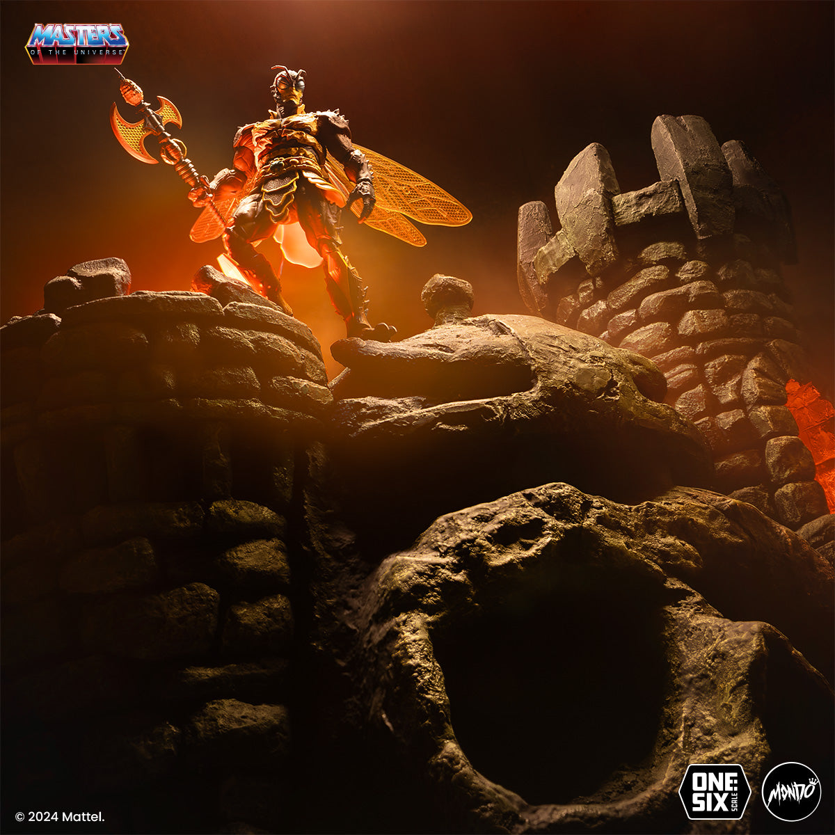Masters of the Universe Buzz Off 1/6 Scale Action Figure - Timed Edition Collectible for Fans and Display - Perfect for Home Decor, Office Display, and Gift Giving