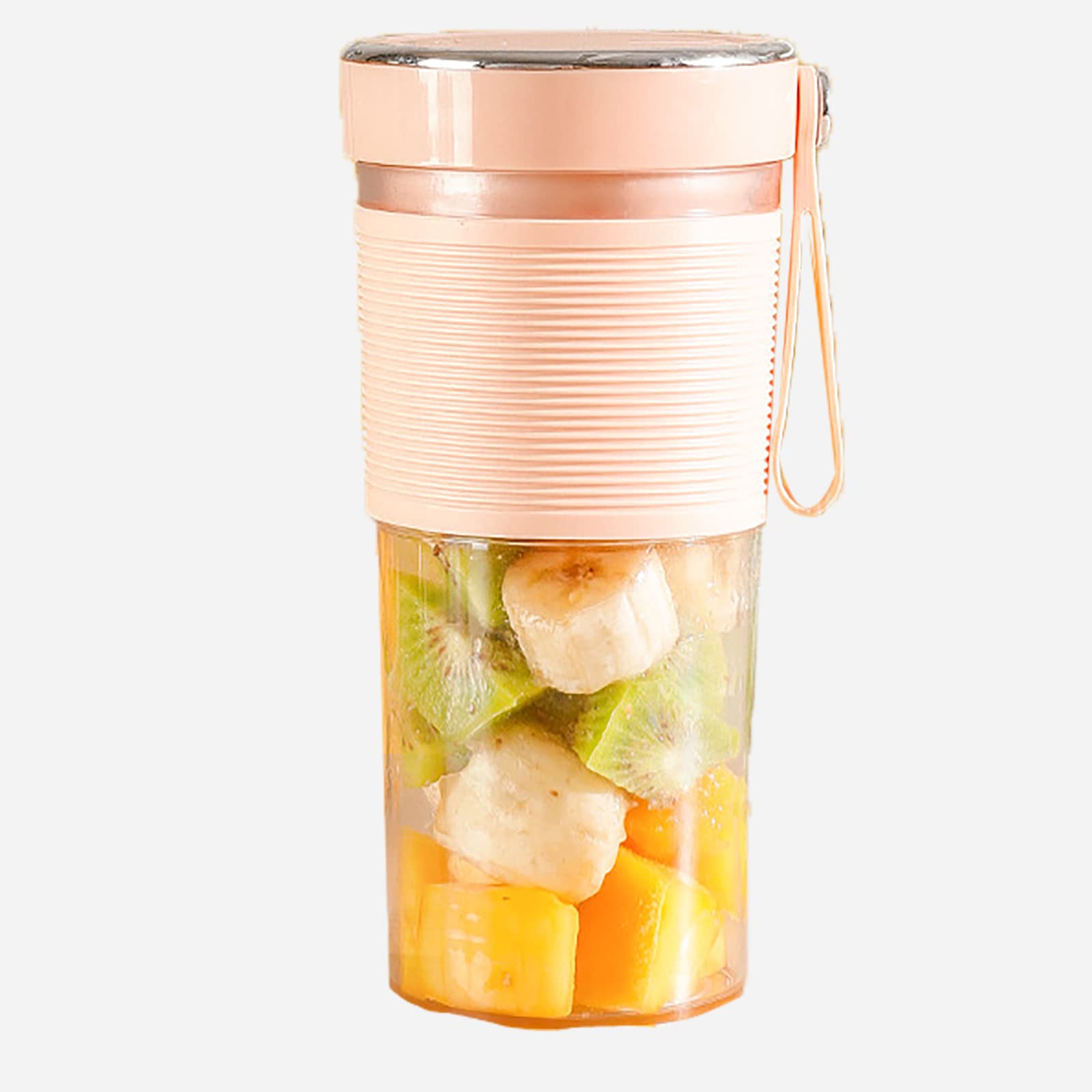 WMZUSA Portable Blender - 300W USB Rechargeable Mini Juicer for Smoothies, Shakes & Baby Food - Compact Fruit Mixer for Kitchen, Travel & Gym - BPA-Free Electric Juice Cup (Pink)