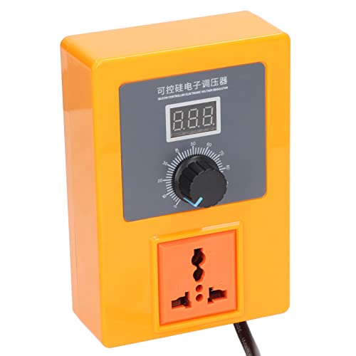 2000W Variable Voltage Regulator Transformer - Adjustable AC Power Converter with Quick Response Thyristor & ABS Housing (US Plug) - Perfect for Home Appliances, Power Tools, and Electronics Voltage Stabilization