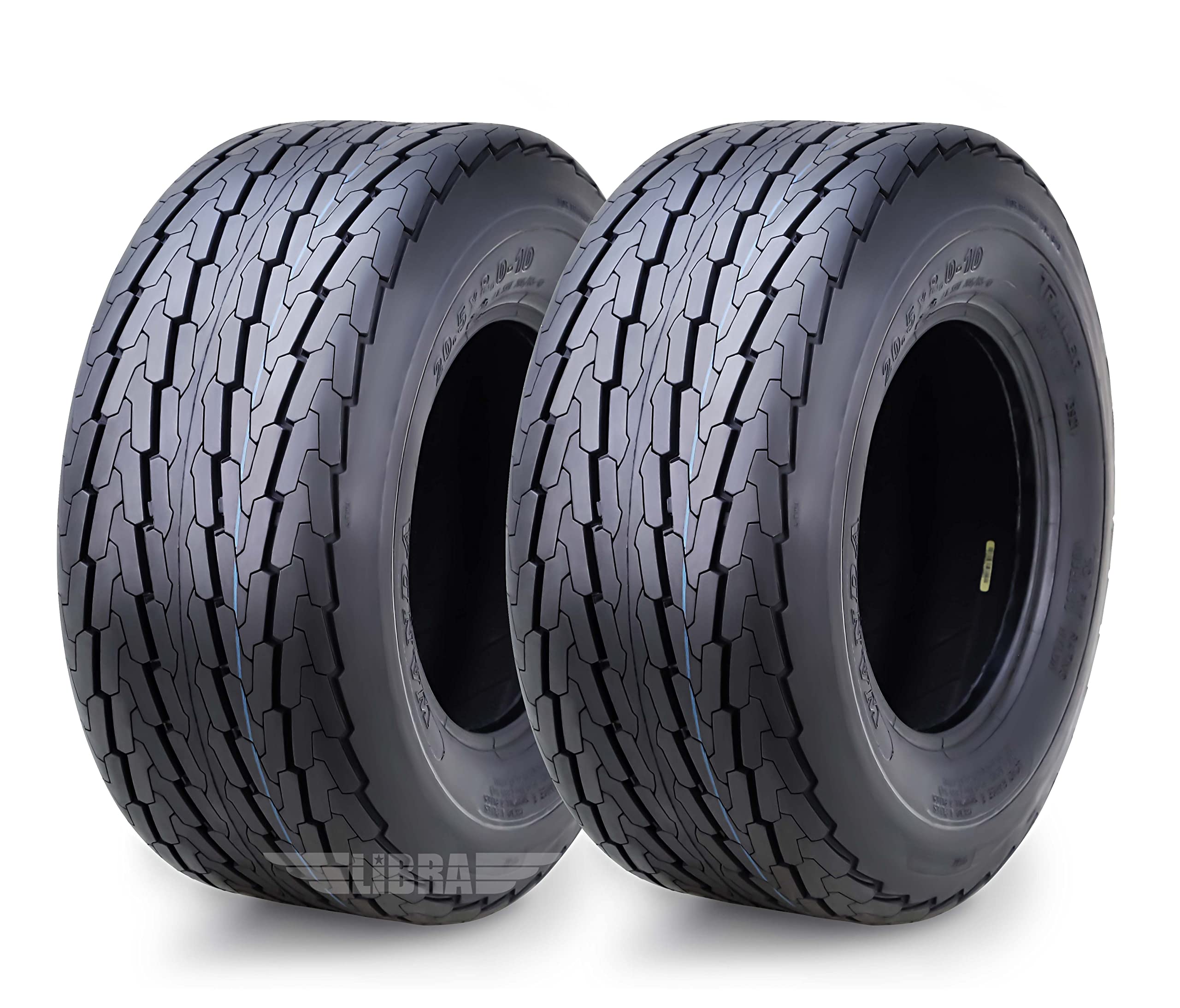 WANDA 2 Trailer Tires 20.5x8-10 10PR Load Range E (11045) - Heavy Duty Replacement Tires for Utility Trailers, Boat Trailers & Cargo Hauling - Durable Construction for Long-Lasting Performance