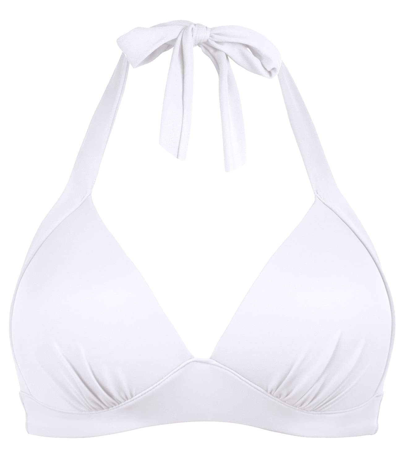 Vintage 50s Halter Neck Tie Knot Back Bikini Top for Women - Soft Molded Padding Swimwear, Bathing Suit Tops Only | Perfect for Beach, Pool & Summer Vacations