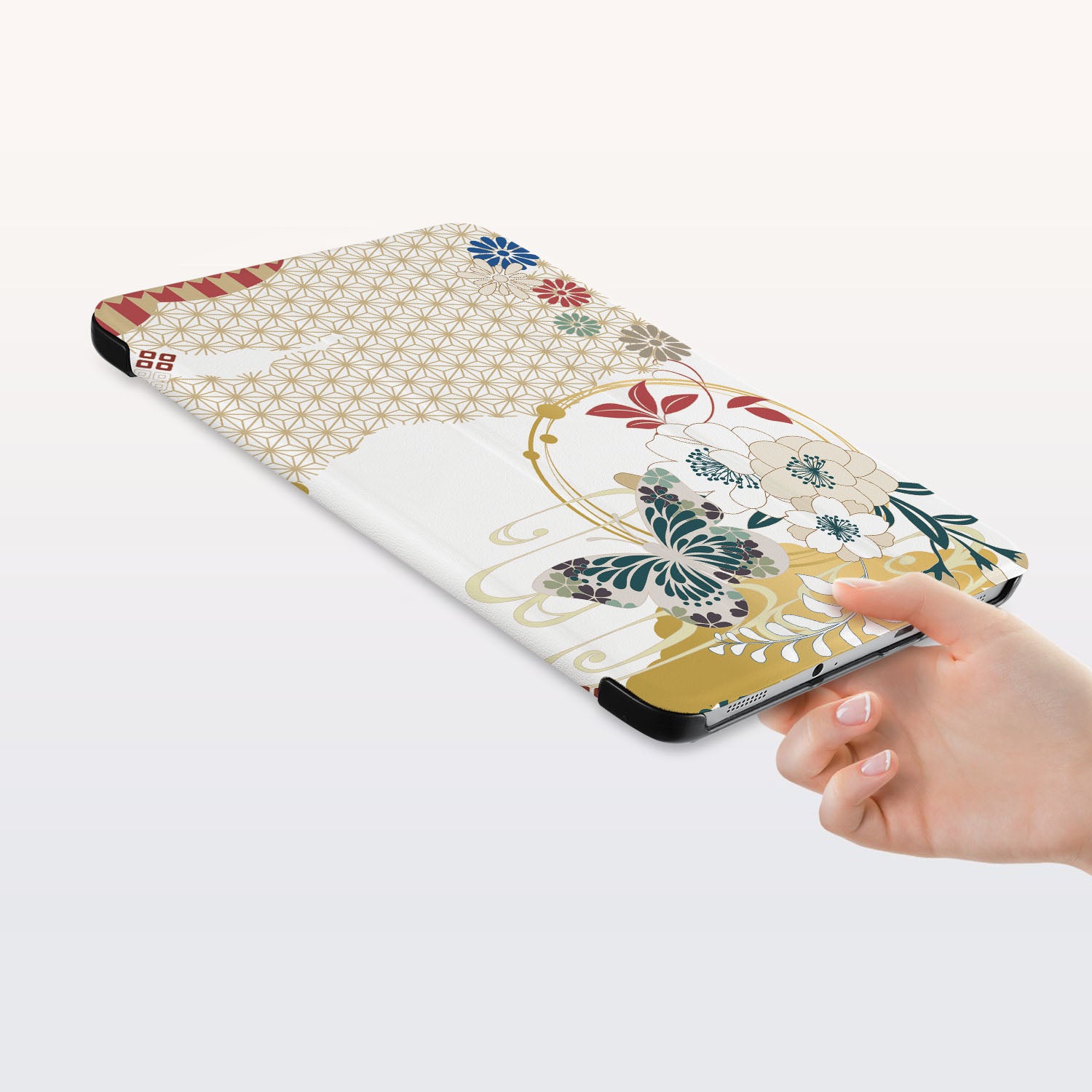 Samsung Tablet Case with Japanese Pattern - Stylish & Protective Cover for Samsung Galaxy Tabs - Perfect for Work, Travel, and Daily Use