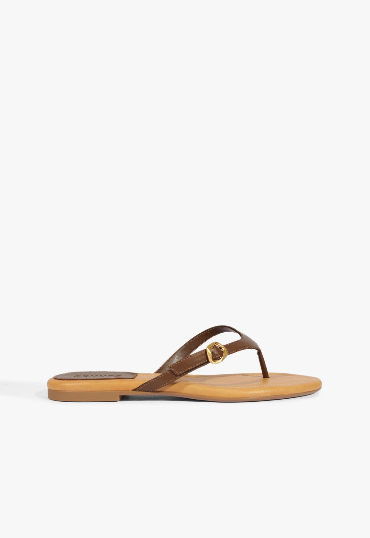 Sonia Women's Brown Leather Flat Sandals - Comfortable Casual Summer Sandals for Beach, Walking & Everyday Wear
