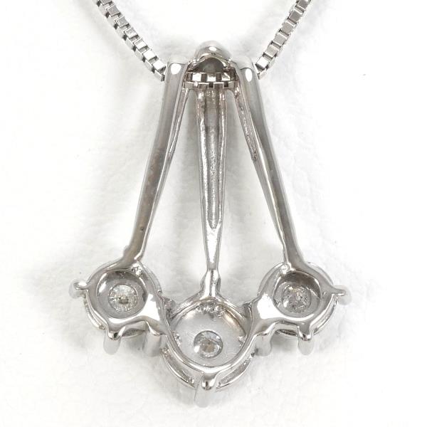 10K White Gold Diamond Necklace for Women - Elegant Dainty Pendant Necklace Jewelry Gift for Anniversary, Birthday & Valentine's Day - Perfect for Weddings, Parties & Special Occasions