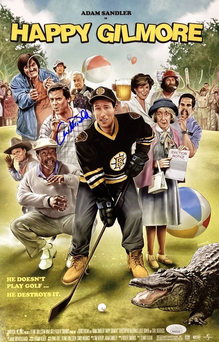 Authentic Christopher McDonald Signed 11x17 Happy Gilmore Photo with JSA Certificate - Perfect for Movie Memorabilia Collectors & Sports Comedy Fans