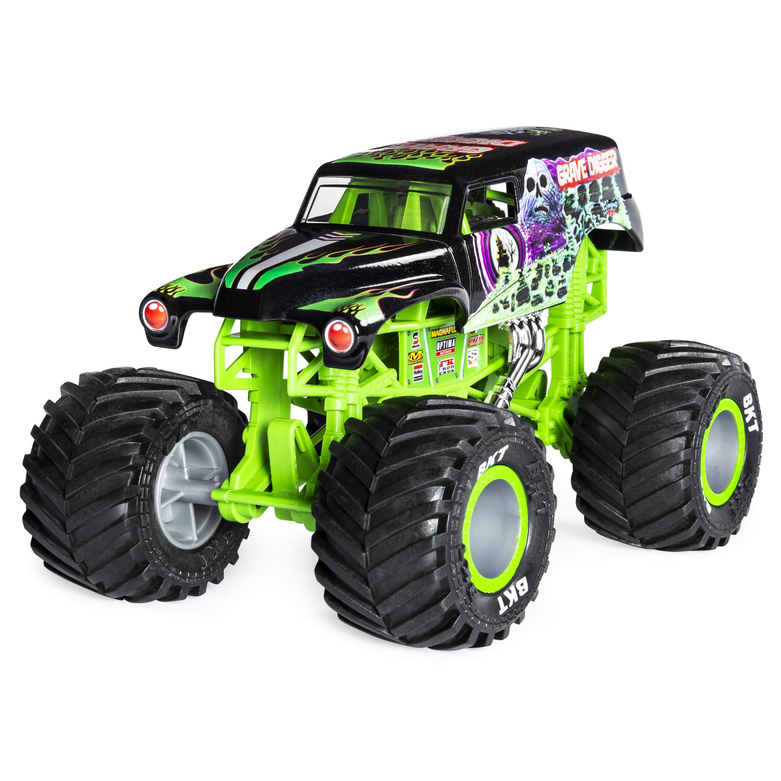 Monster Jam Official Grave Digger 1:24 Scale Die-Cast Monster Truck - Collectible Toy for Kids & Adults, Perfect for Play, Display & Gift Giving