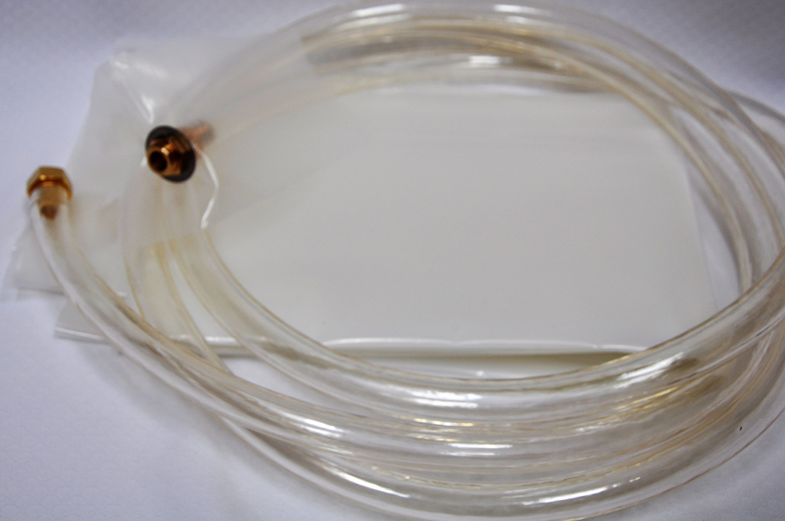 **Vacuum Bagging Starter Kit for Resin Epoxy Infusion - 5x8 ft Poly Fabric (40 sq ft), 3 Gauge Brass Connectors, 5 ft Vacuum Hose - Perfect for DIY Boat Repair, Composite Layup & Woodworking Projects**