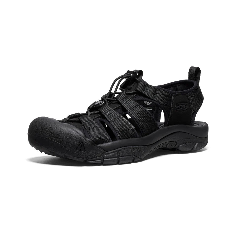 Women's Newport H2 Sandals - Triple Black Comfortable Slide Sandals for Beach, Pool, and Casual Wear